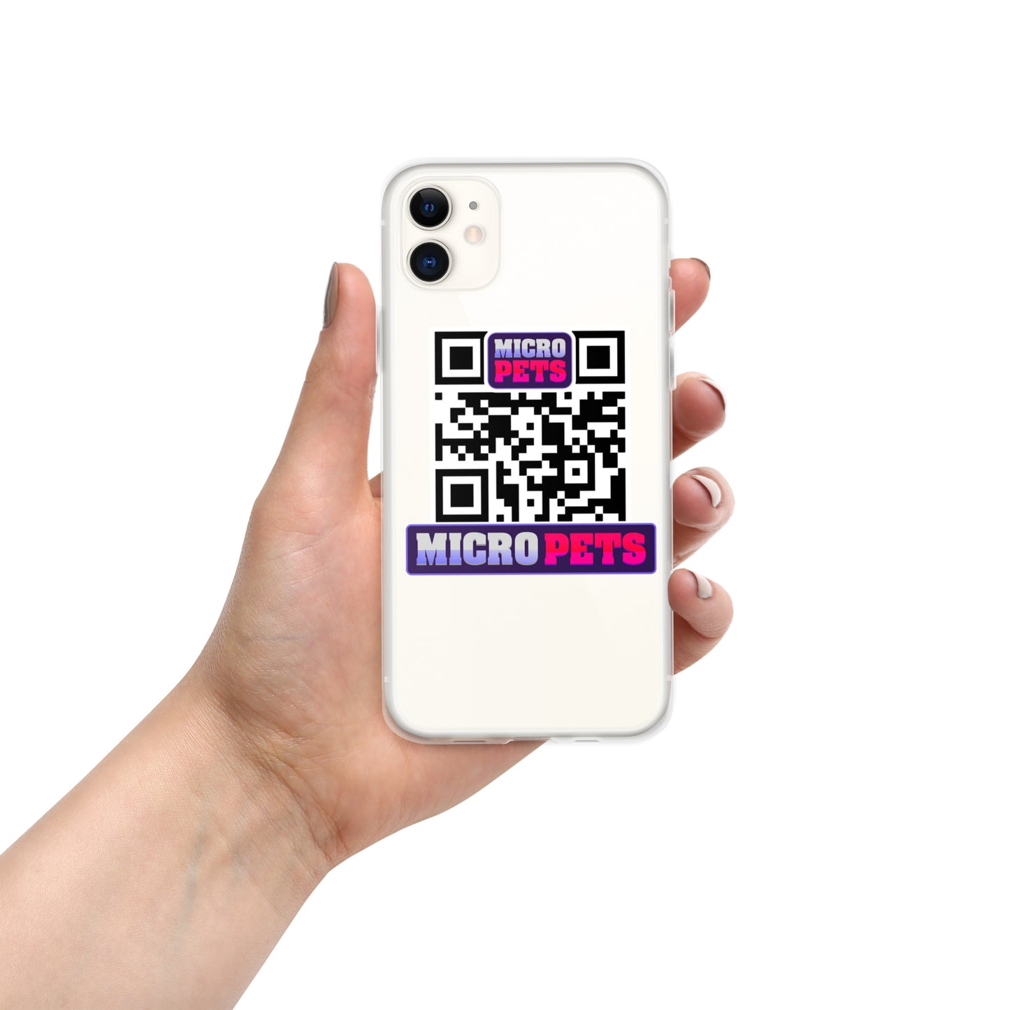 Clear Case for iPhone® with MicroPets Logo