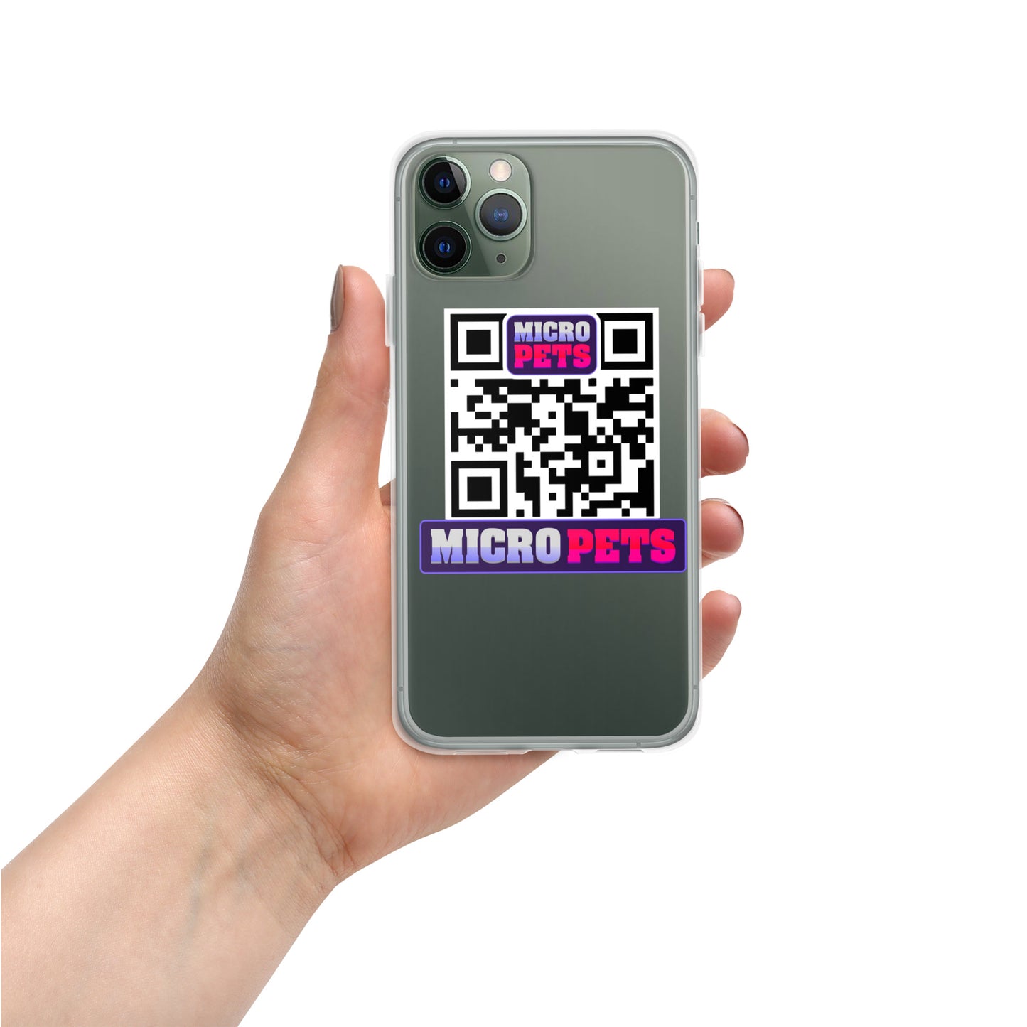 Clear Case for iPhone® with MicroPets Logo