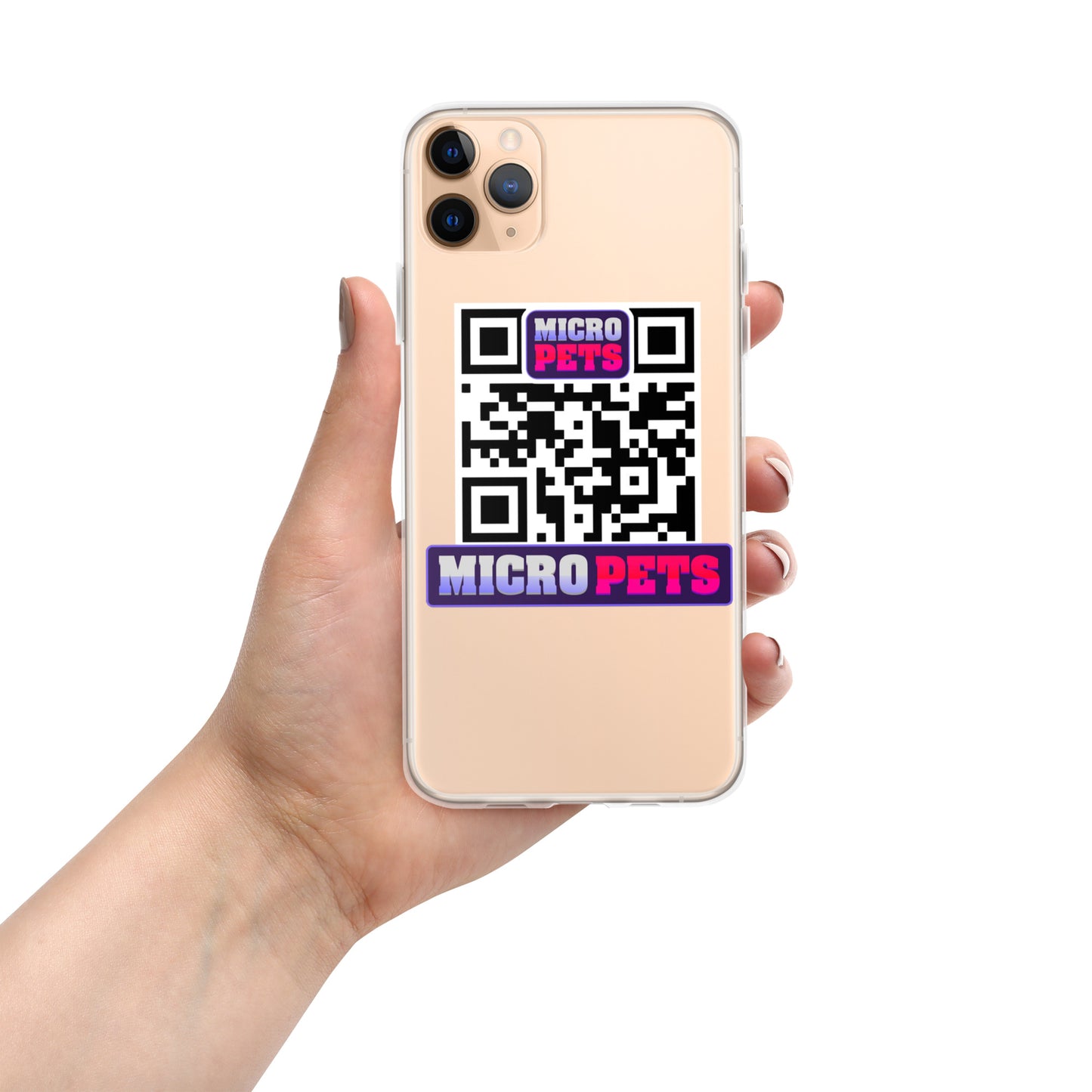 Clear Case for iPhone® with MicroPets Logo