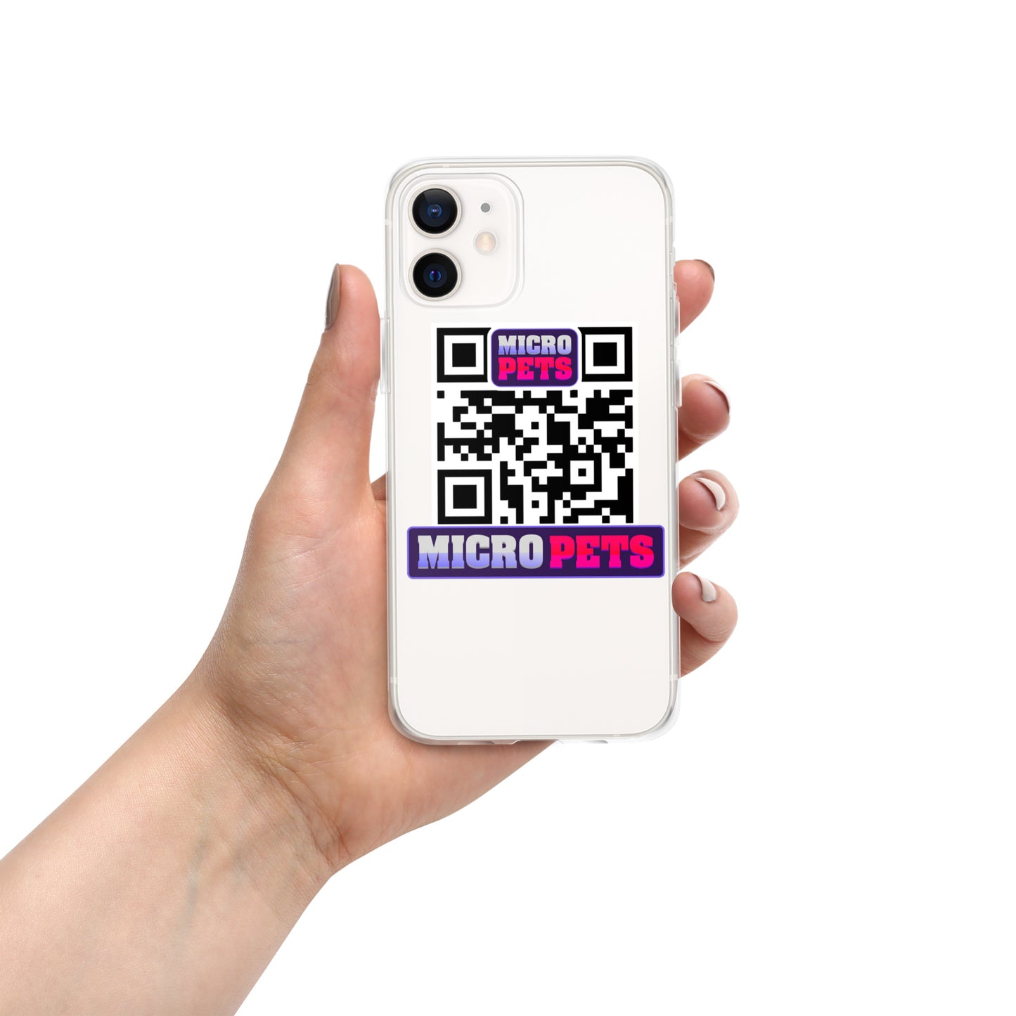 Clear Case for iPhone® with MicroPets Logo