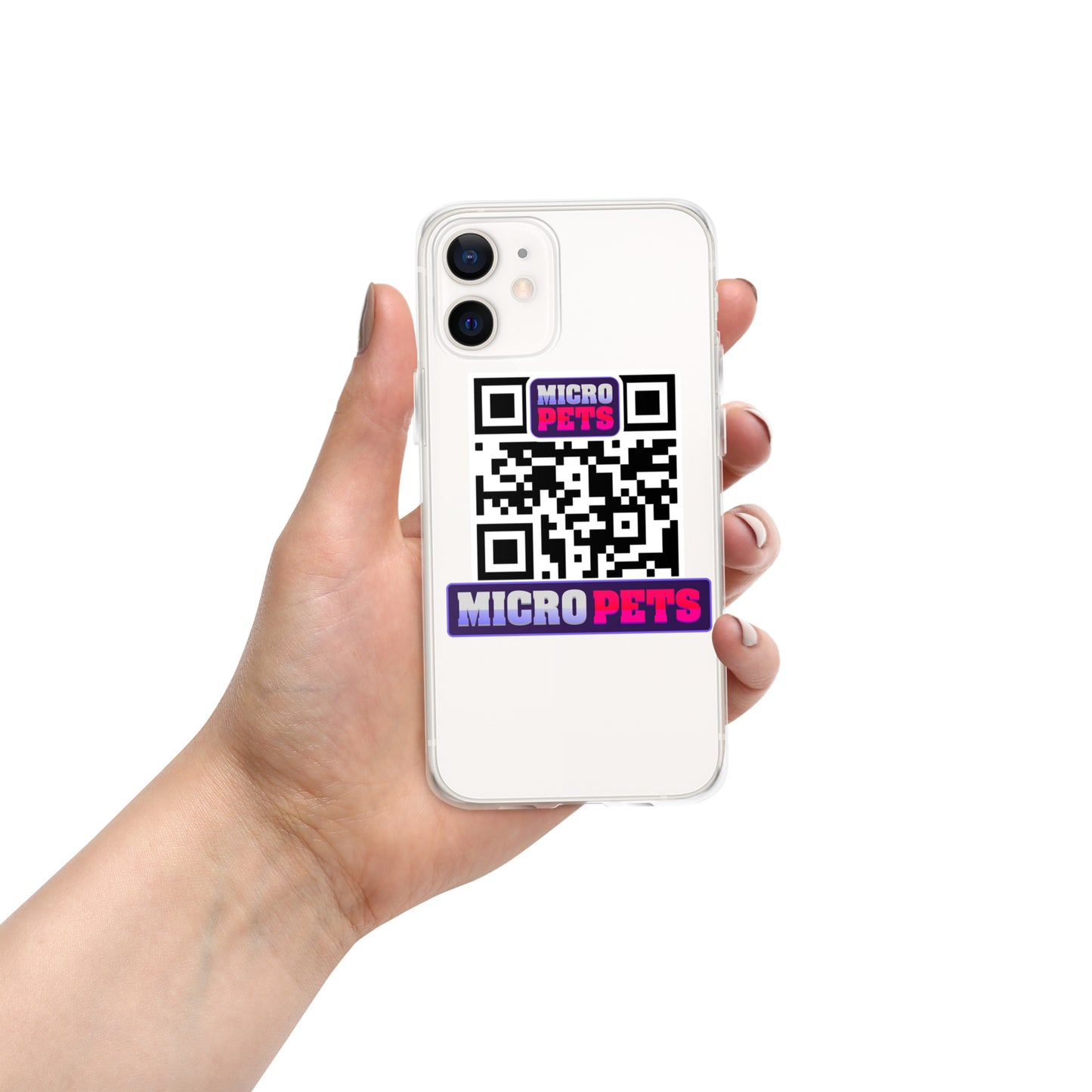 Clear Case for iPhone® with MicroPets Logo
