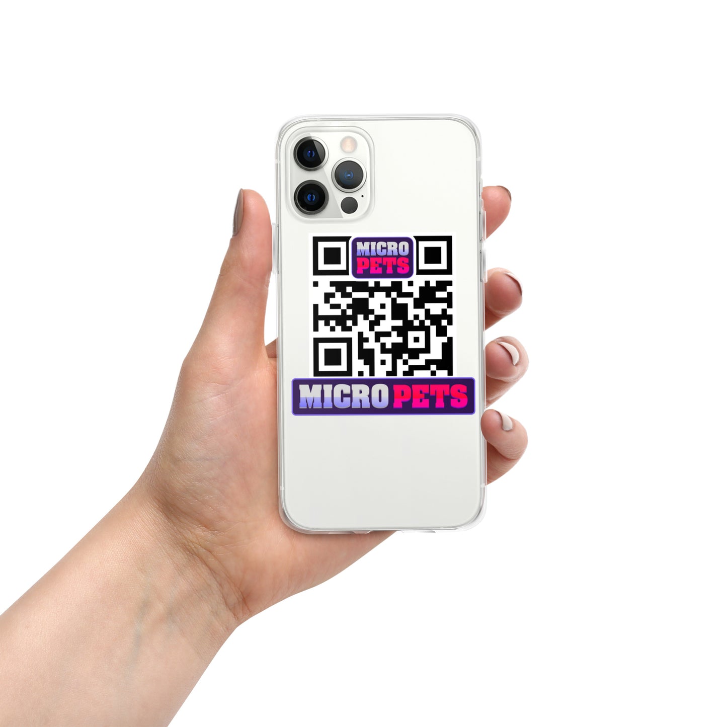 Clear Case for iPhone® with MicroPets Logo