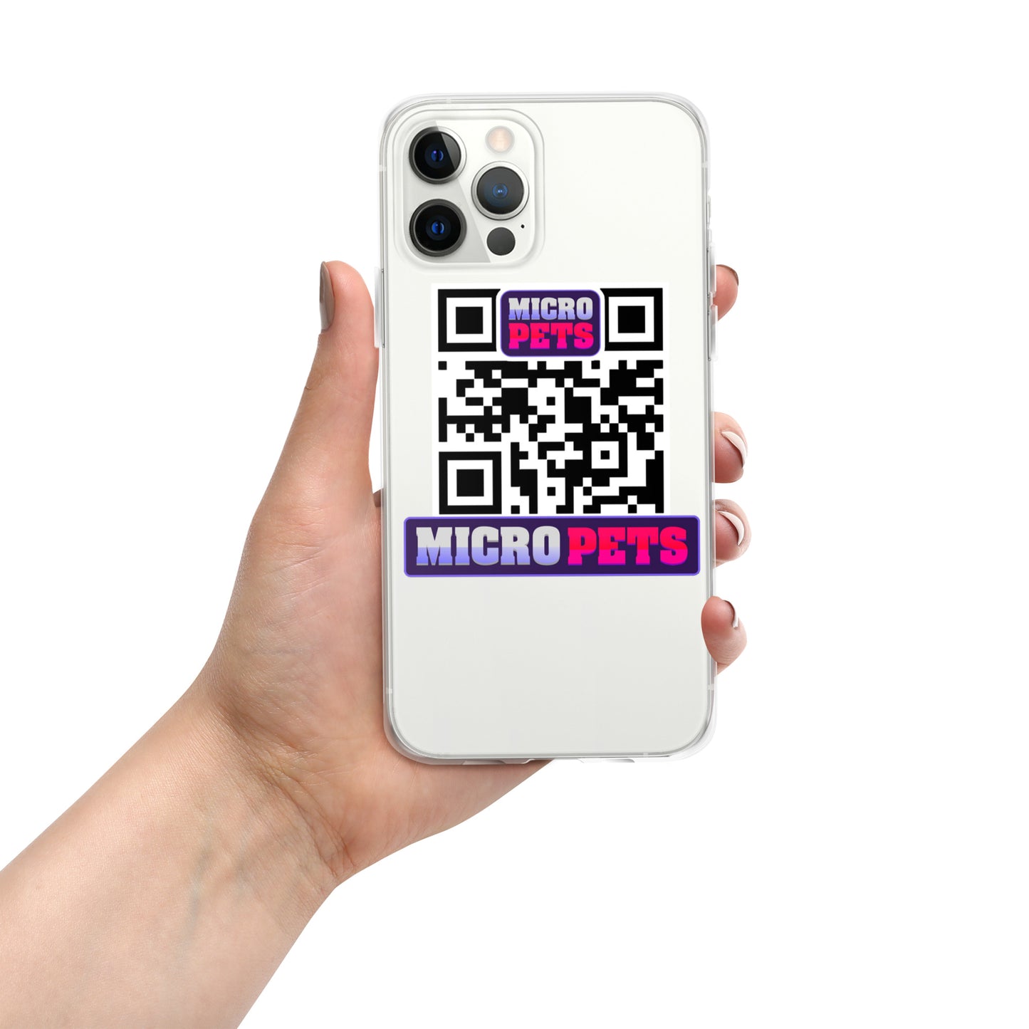 Clear Case for iPhone® with MicroPets Logo