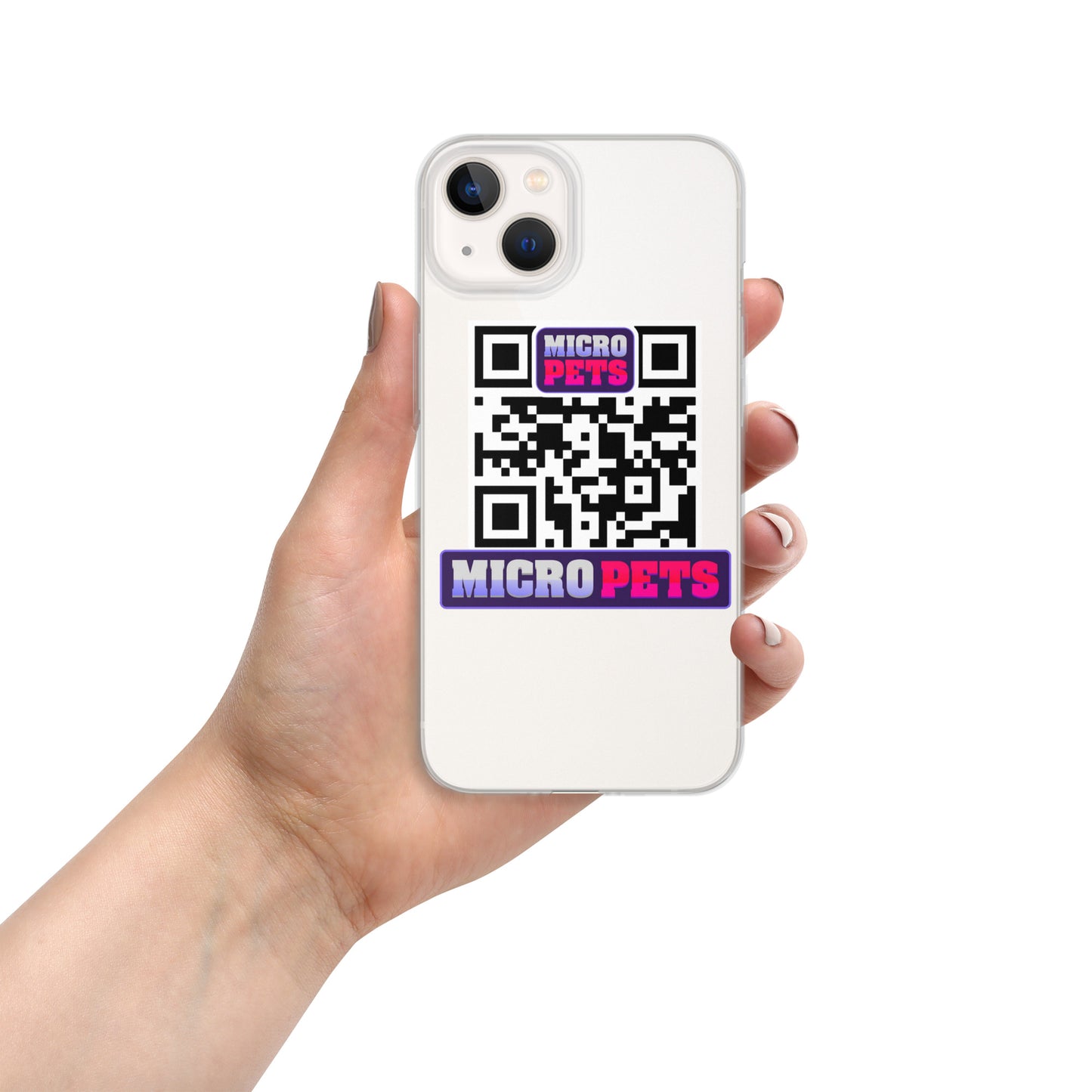 Clear Case for iPhone® with MicroPets Logo