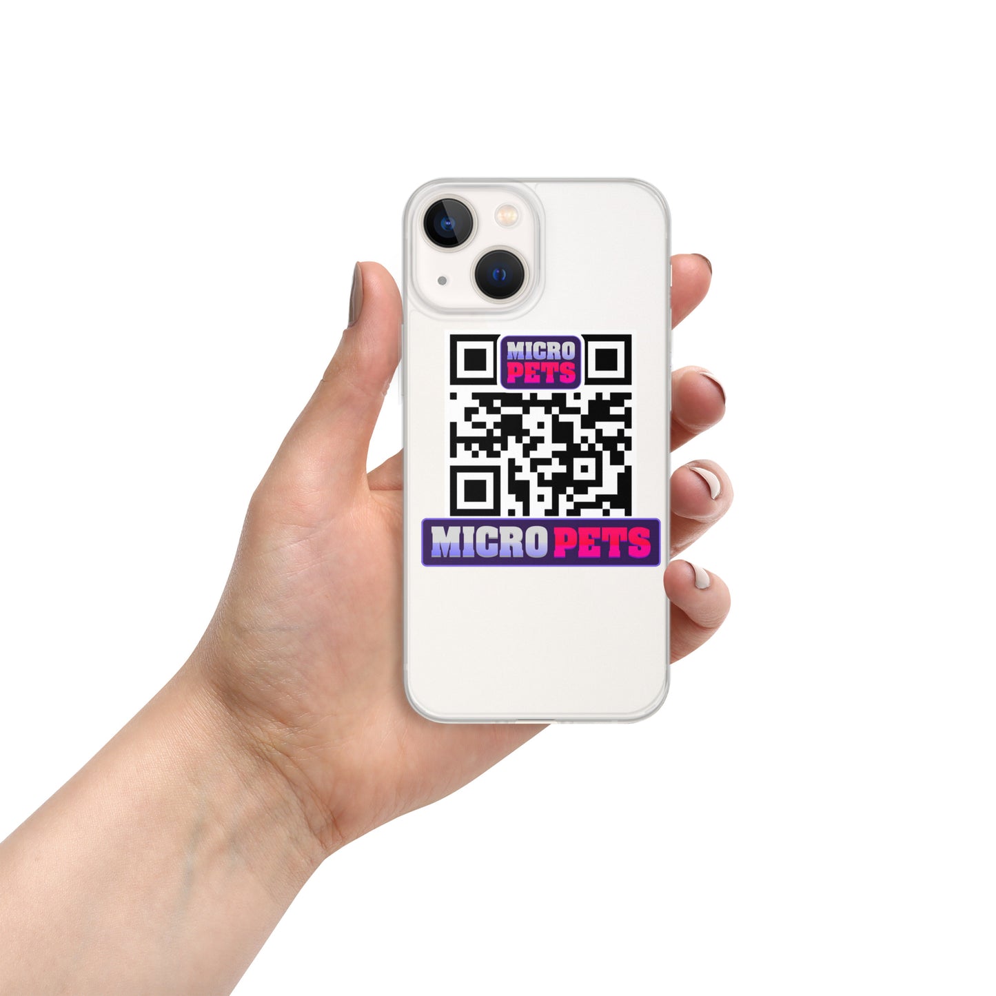 Clear Case for iPhone® with MicroPets Logo