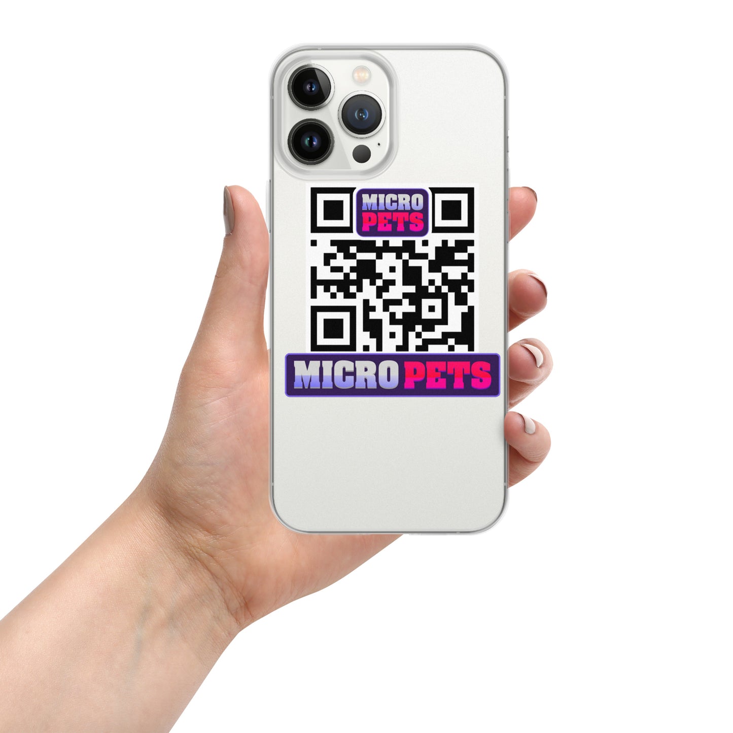 Clear Case for iPhone® with MicroPets Logo