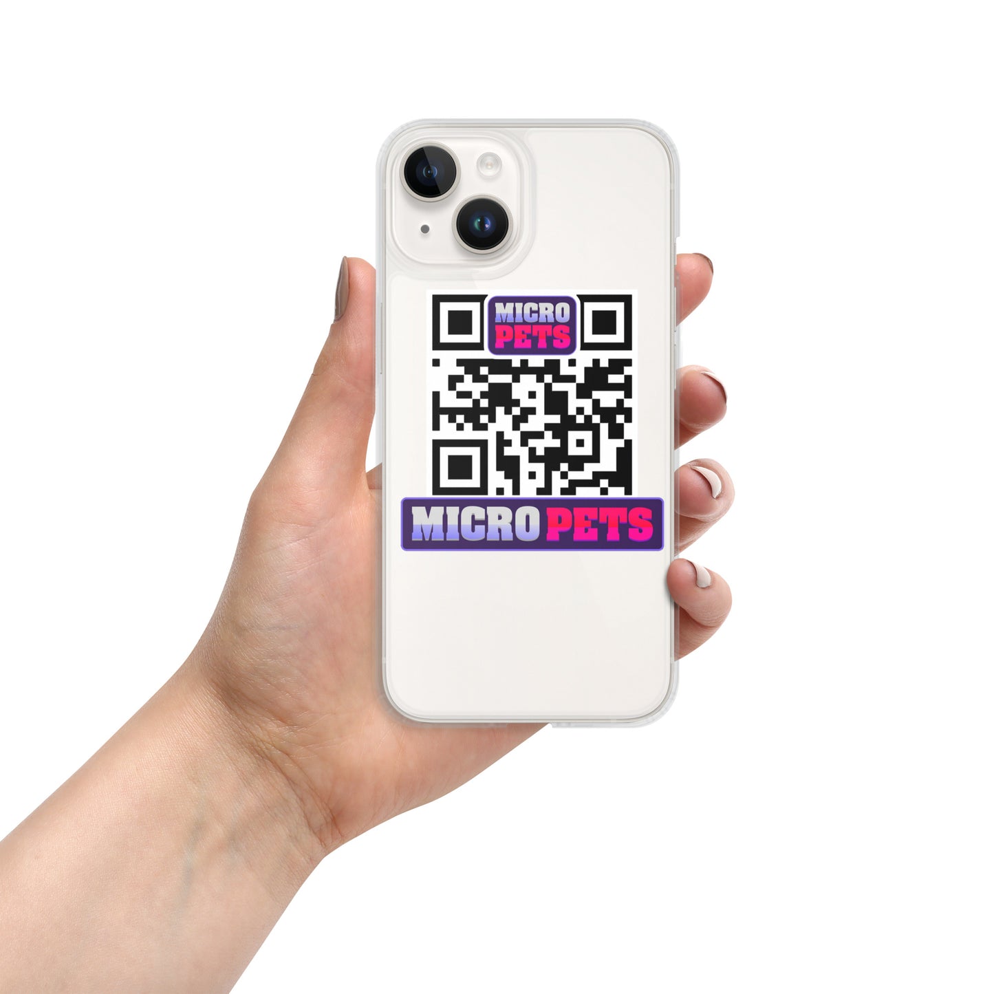 Clear Case for iPhone® with MicroPets Logo