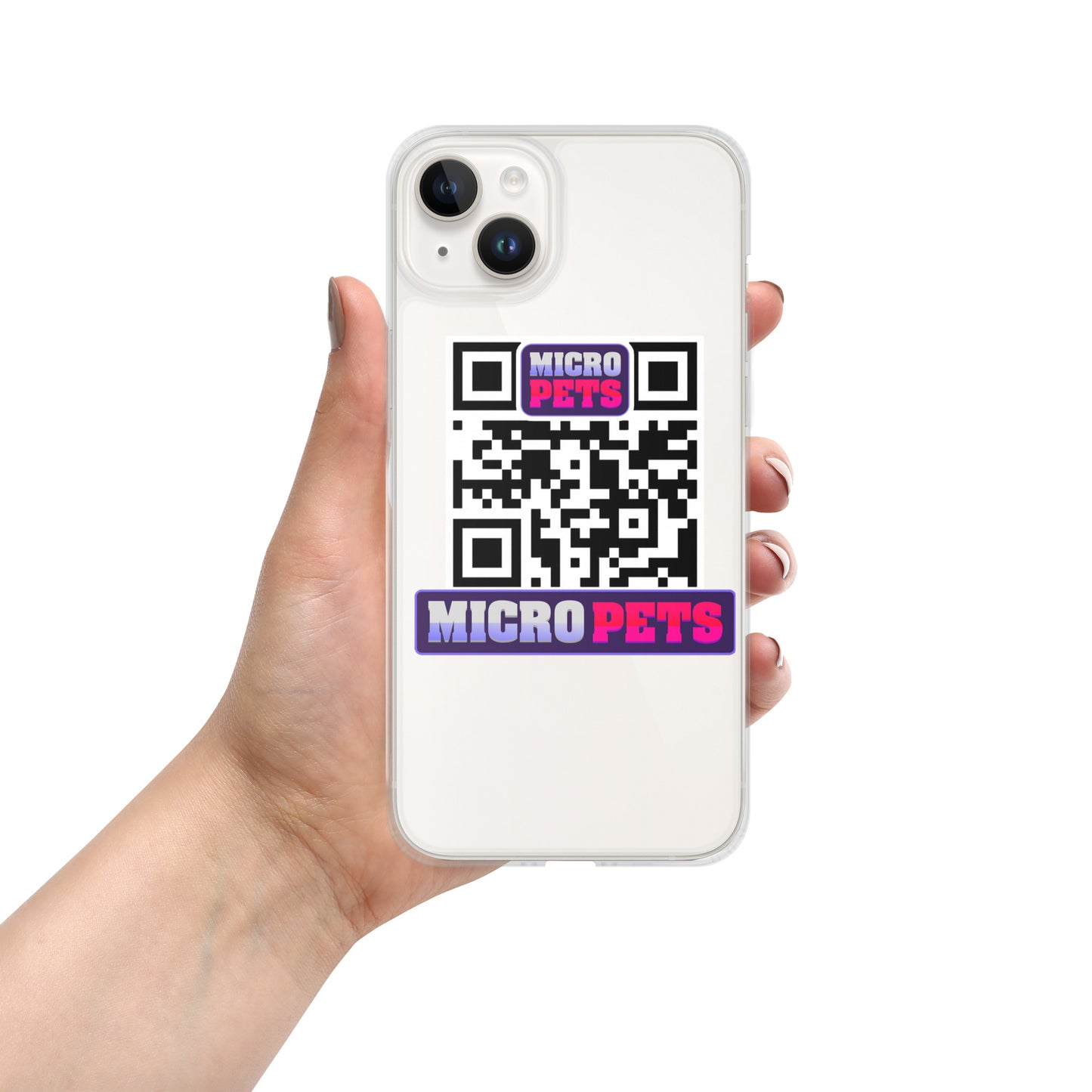 Clear Case for iPhone® with MicroPets Logo