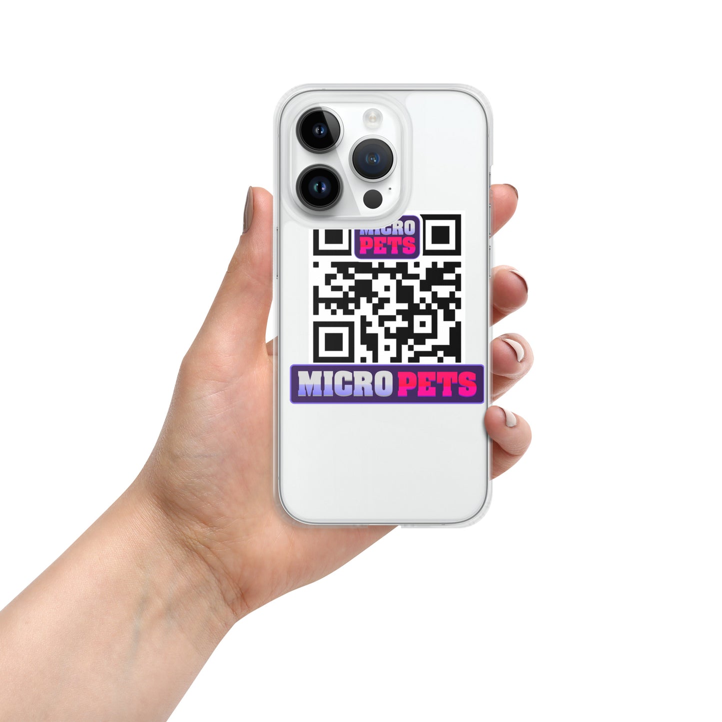 Clear Case for iPhone® with MicroPets Logo