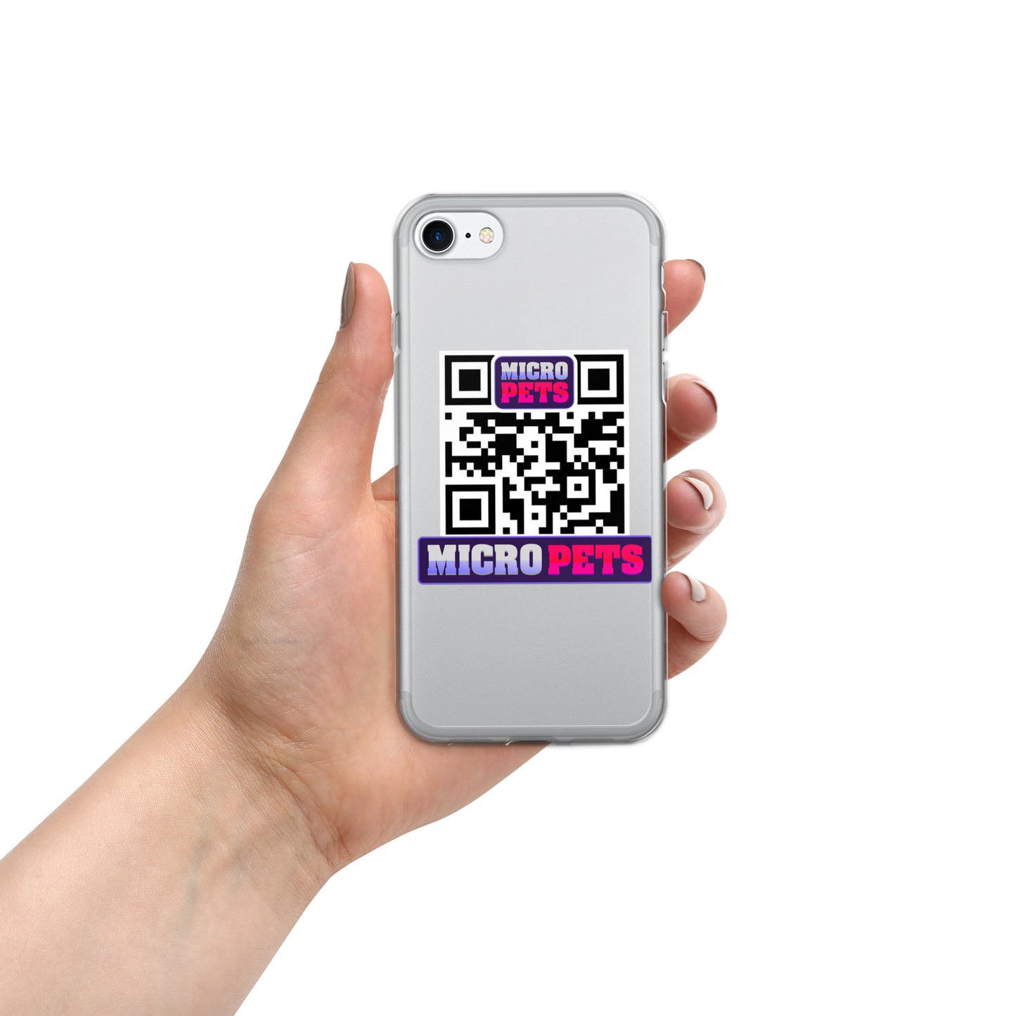 Clear Case for iPhone® with MicroPets Logo