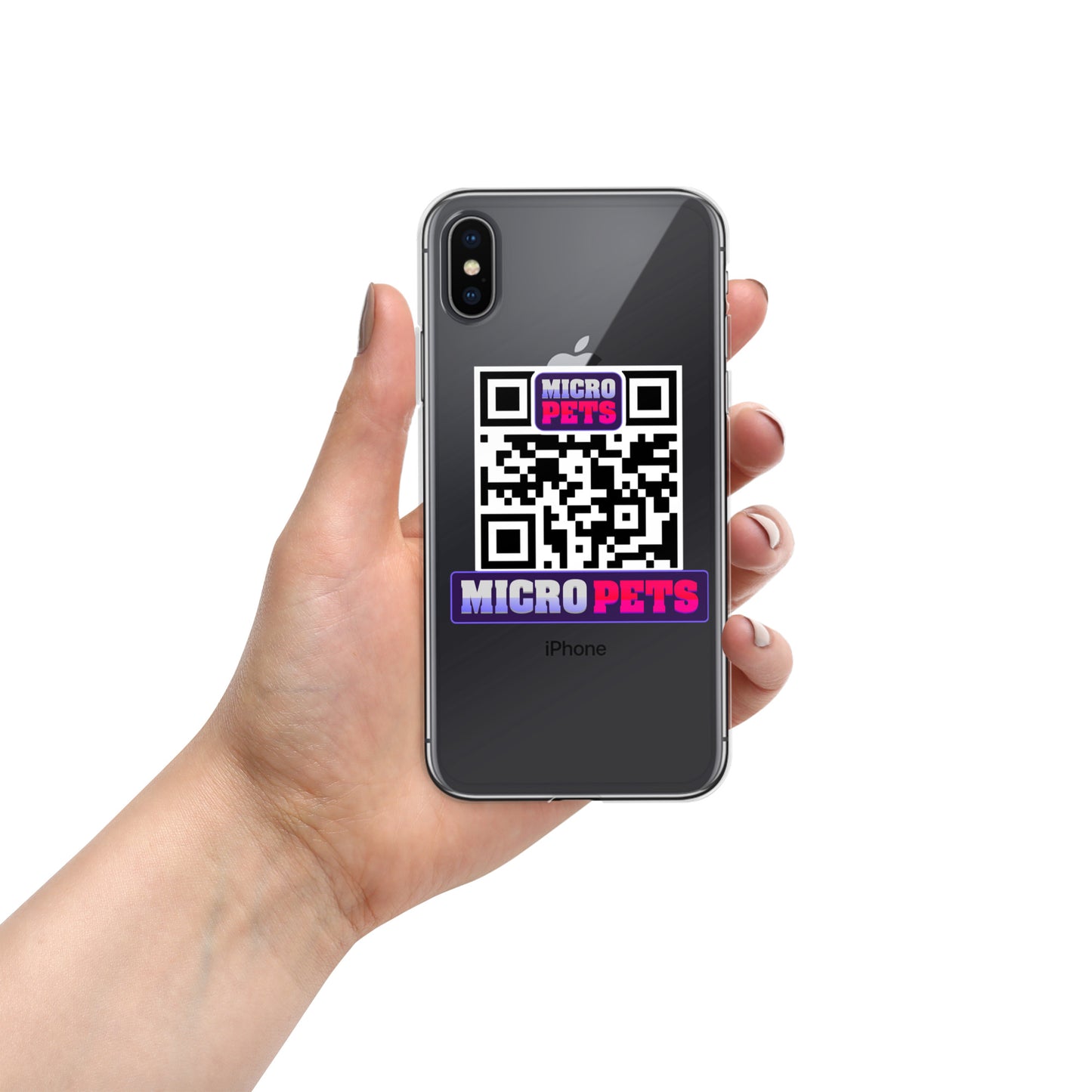 Clear Case for iPhone® with MicroPets Logo