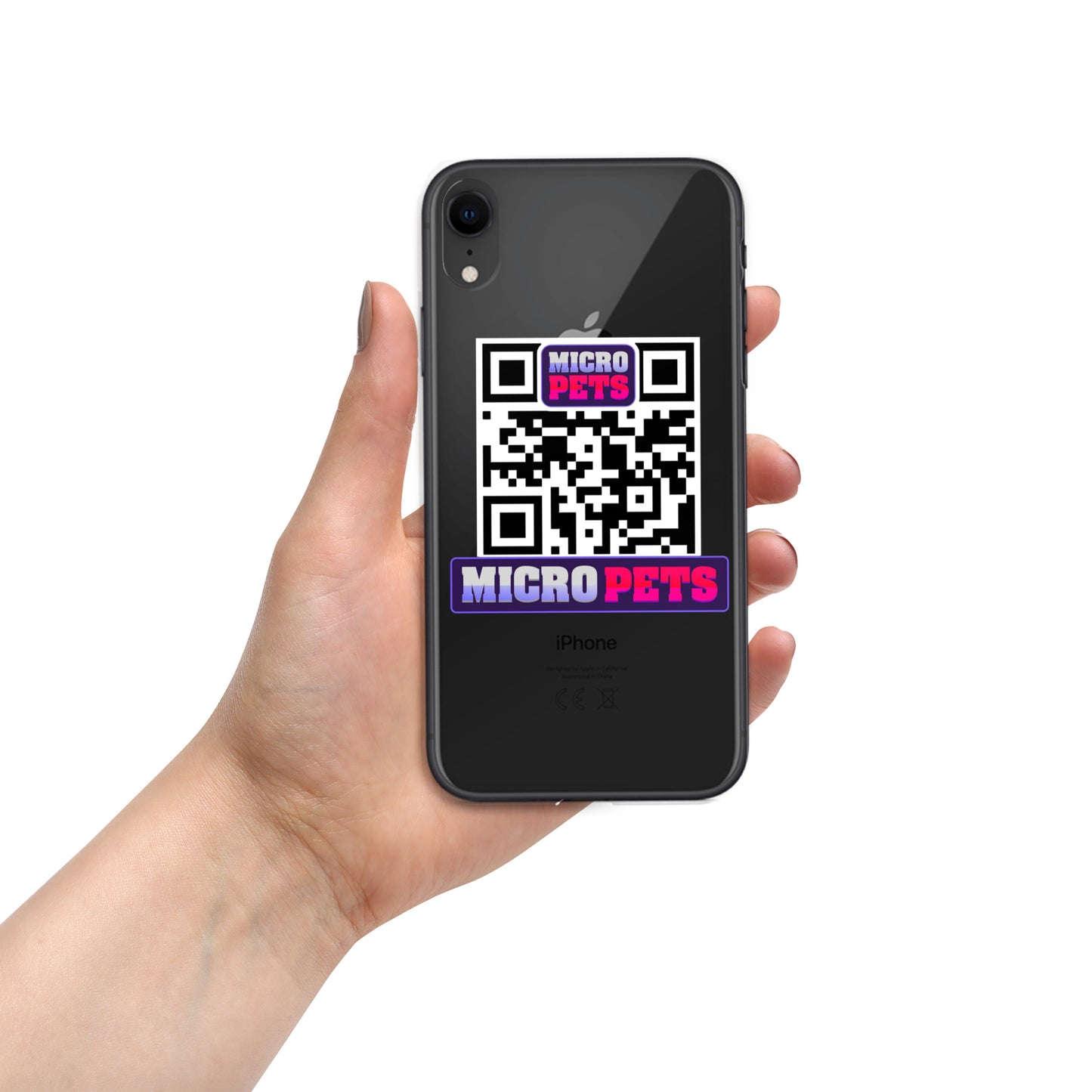 Clear Case for iPhone® with MicroPets Logo