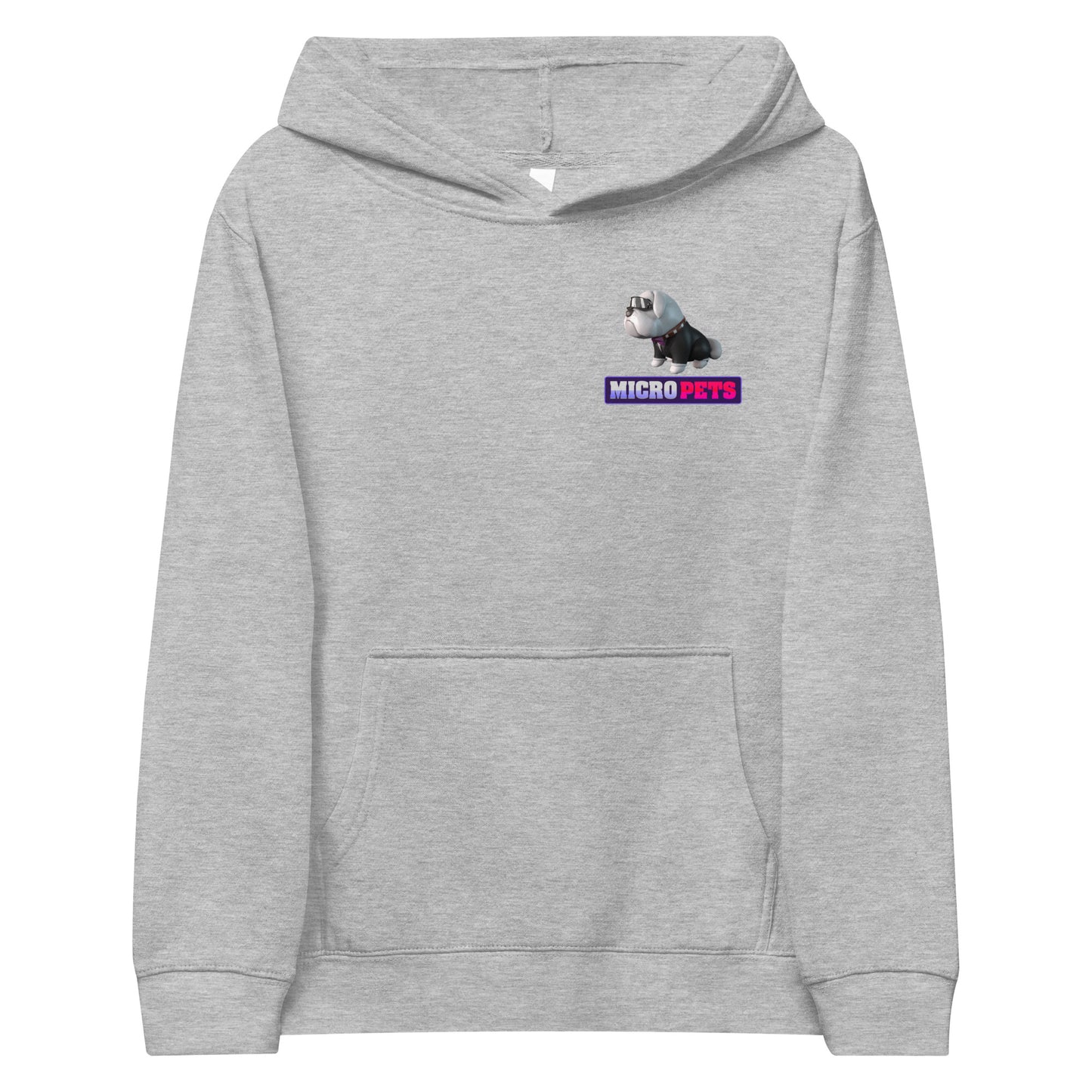 Kids Fleece Hoodie with MicroPets Hoge Pet