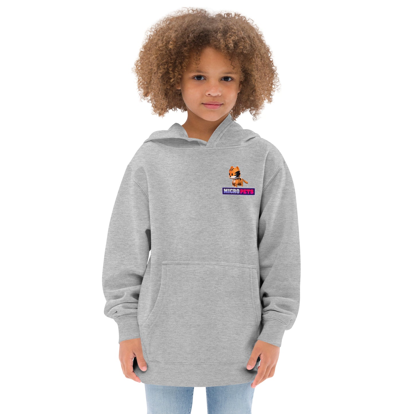 Kids MicroPets Tiger Fleece Hoodie
