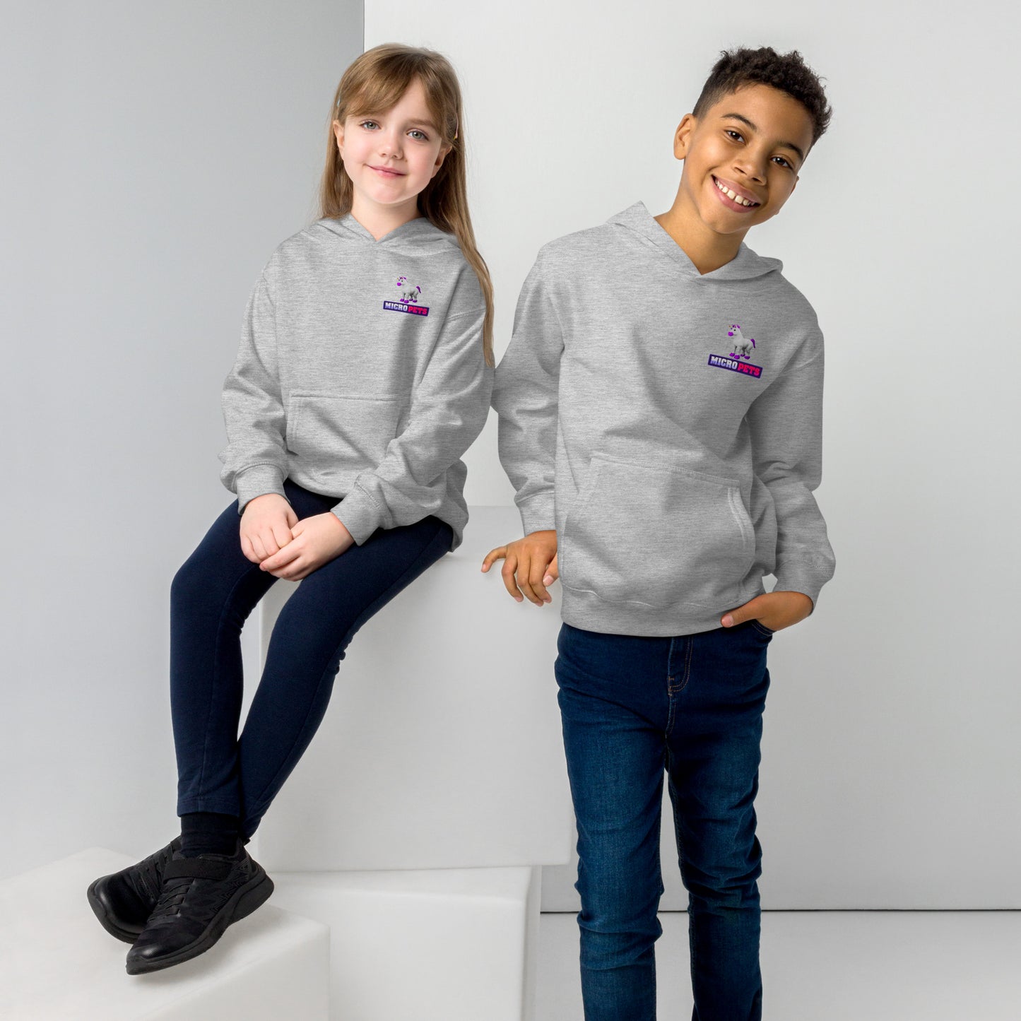 Kids MicroPets Unicorn Fleece Hoodie