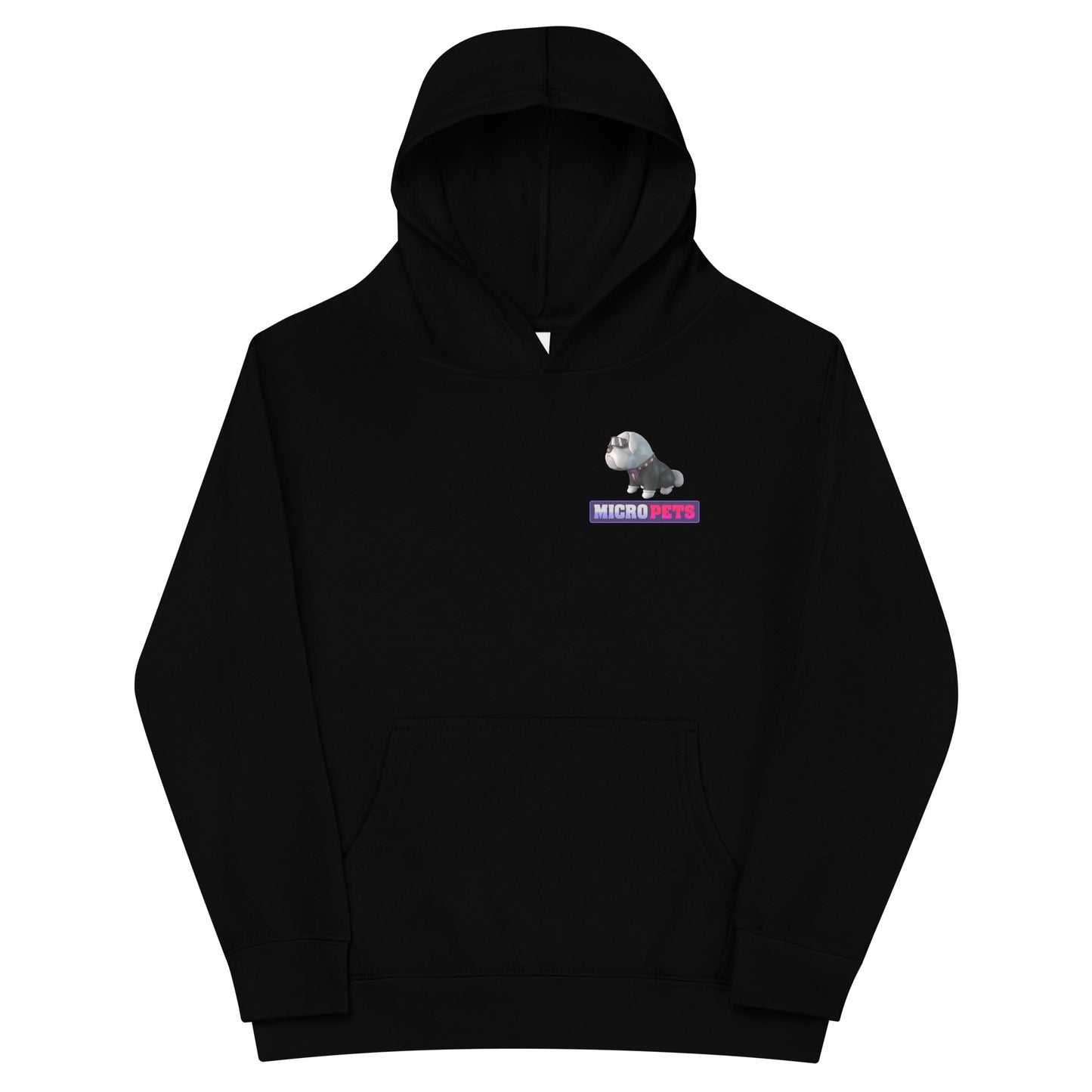 Kids Fleece Hoodie with MicroPets Hoge Pet