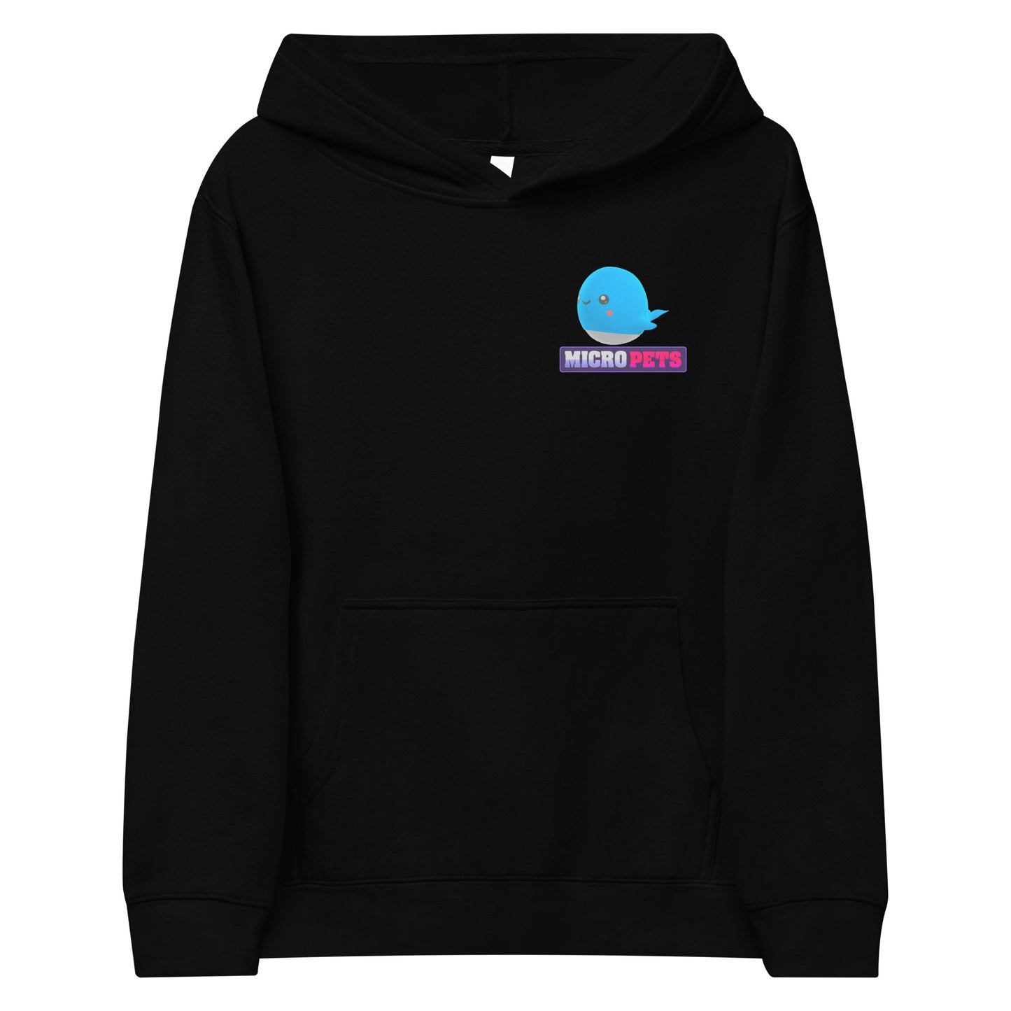Kids MicroPets Whale Fleece Hoodie