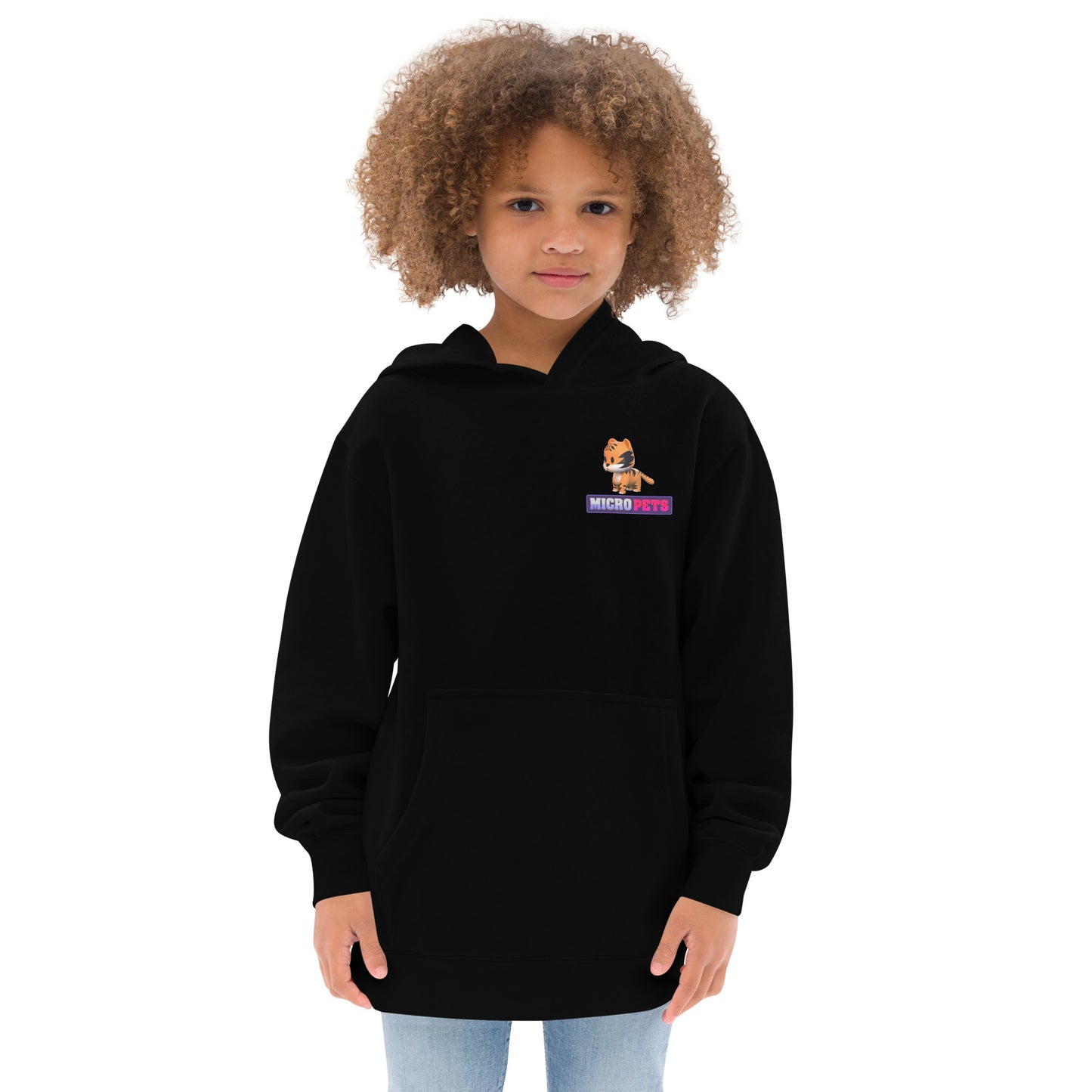 Kids MicroPets Tiger Fleece Hoodie