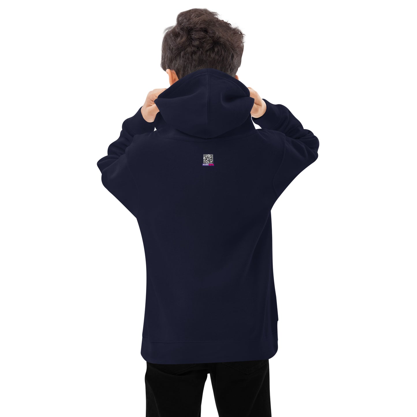 Kids Fleece Hoodie with MicroPets Hoge Pet