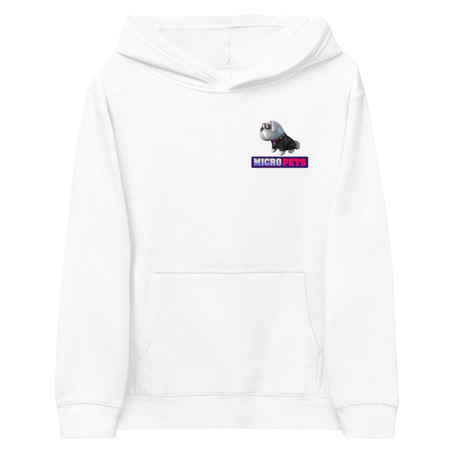 Kids Fleece Hoodie with MicroPets Hoge Pet