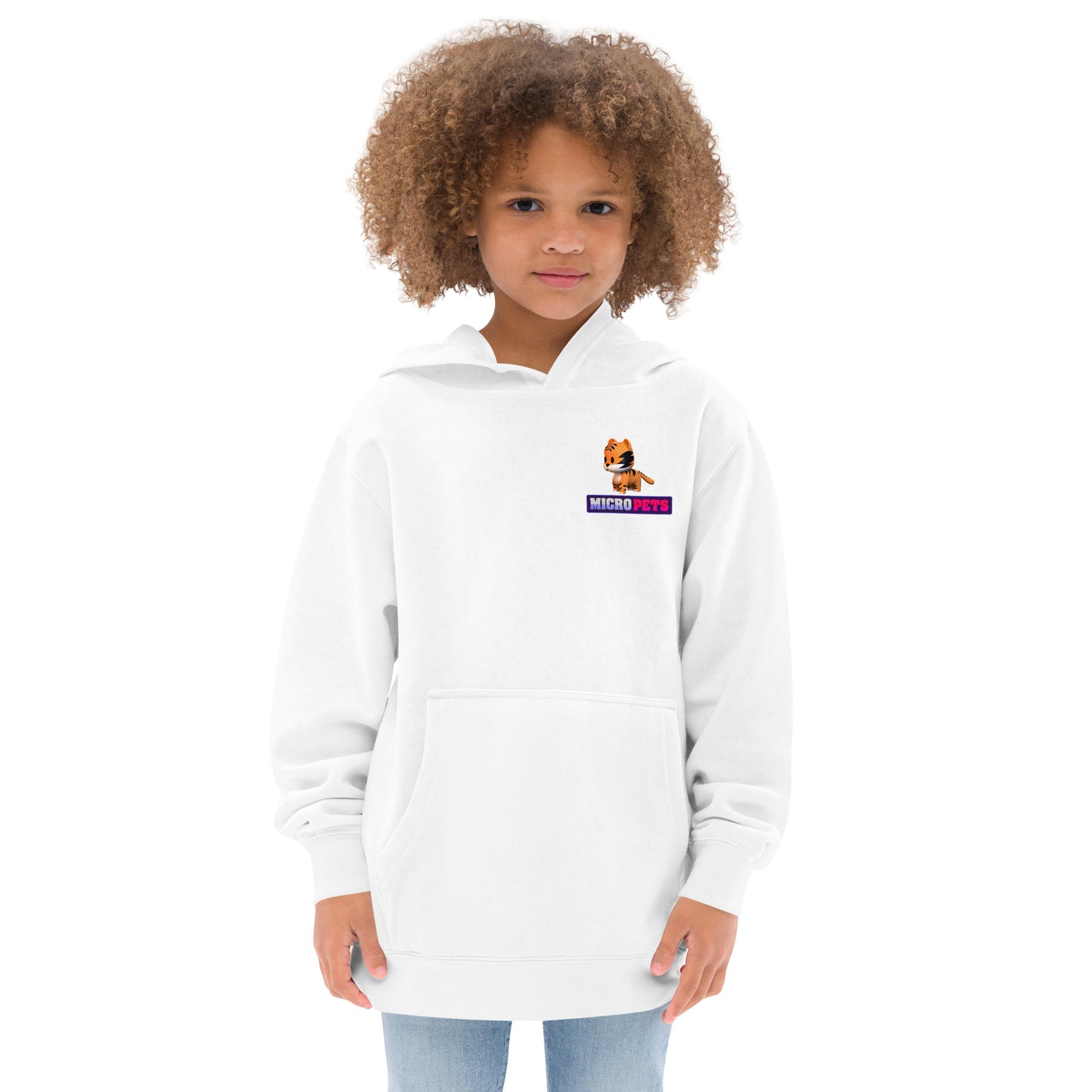 Kids MicroPets Tiger Fleece Hoodie