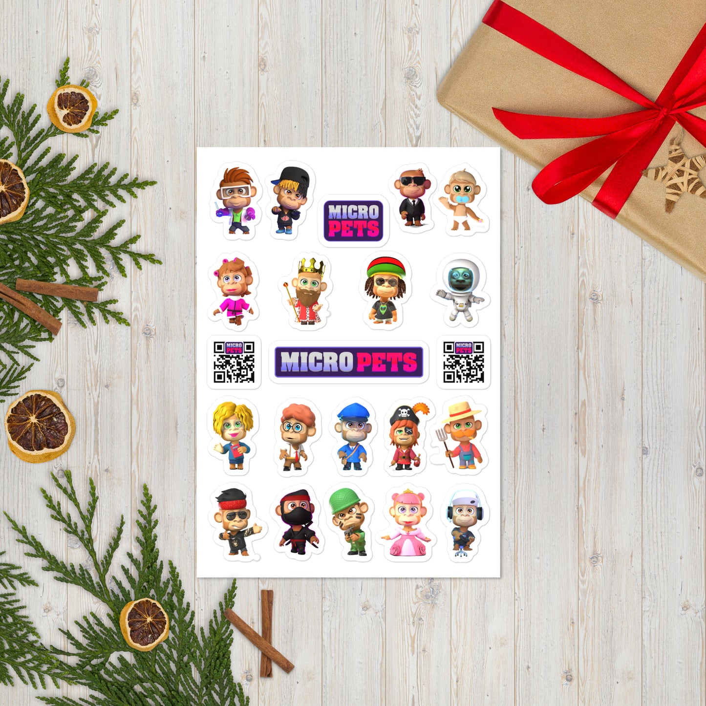 Season 3 Apes Sticker sheet