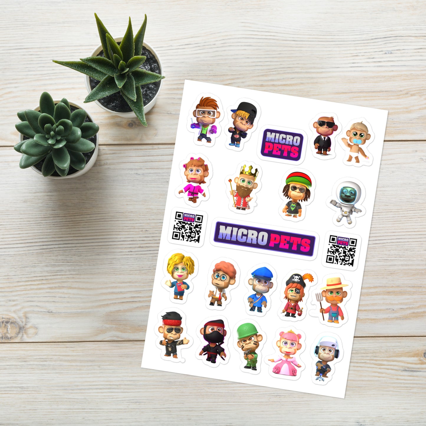 Season 3 Apes Sticker sheet