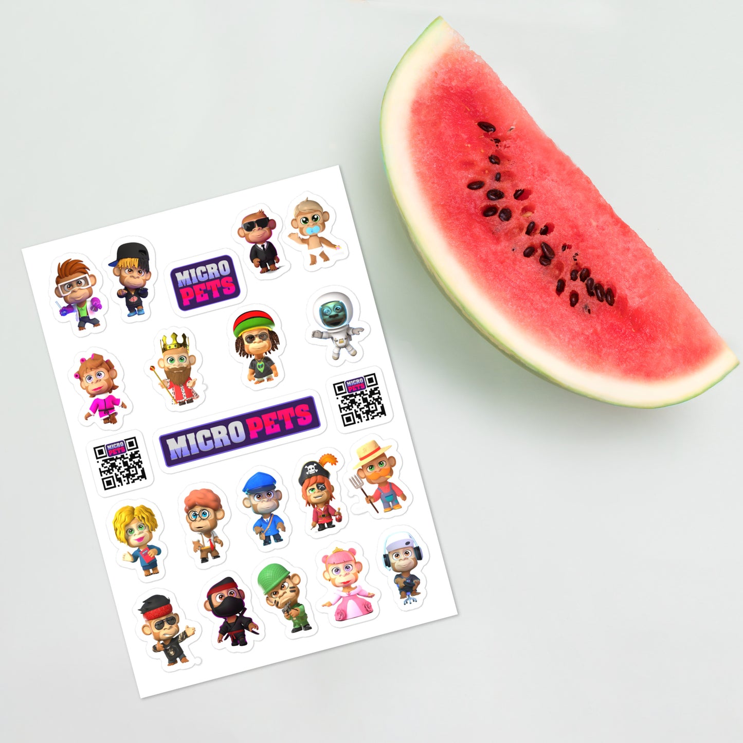 Season 3 Apes Sticker sheet