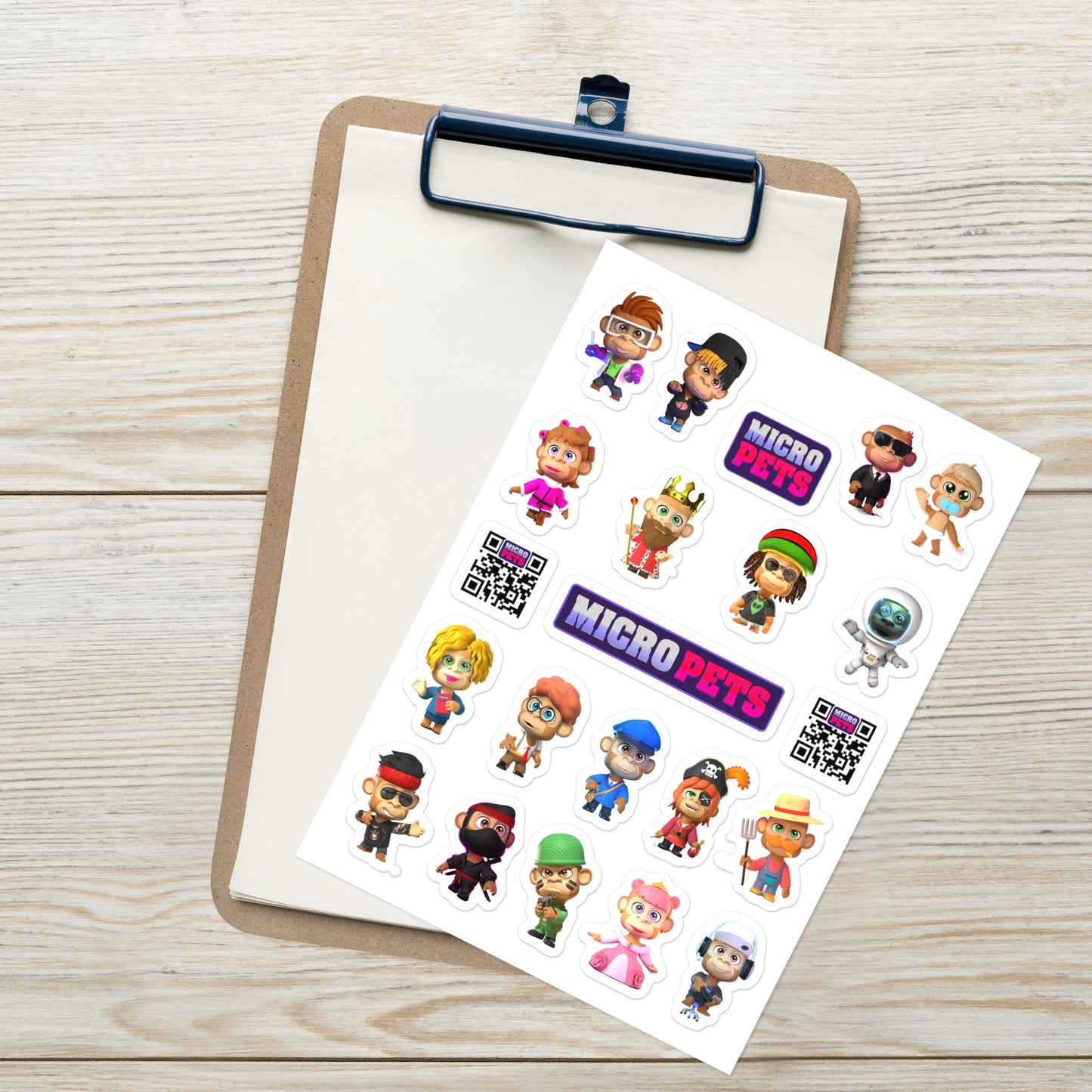 Season 3 Apes Sticker sheet