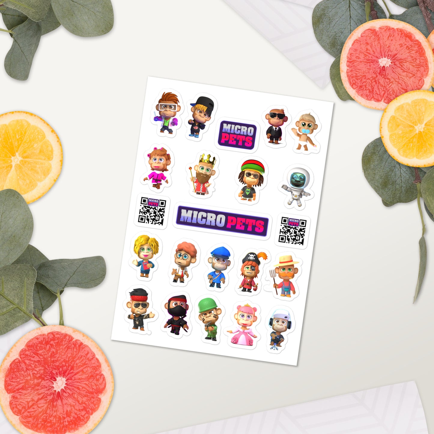 Season 3 Apes Sticker sheet