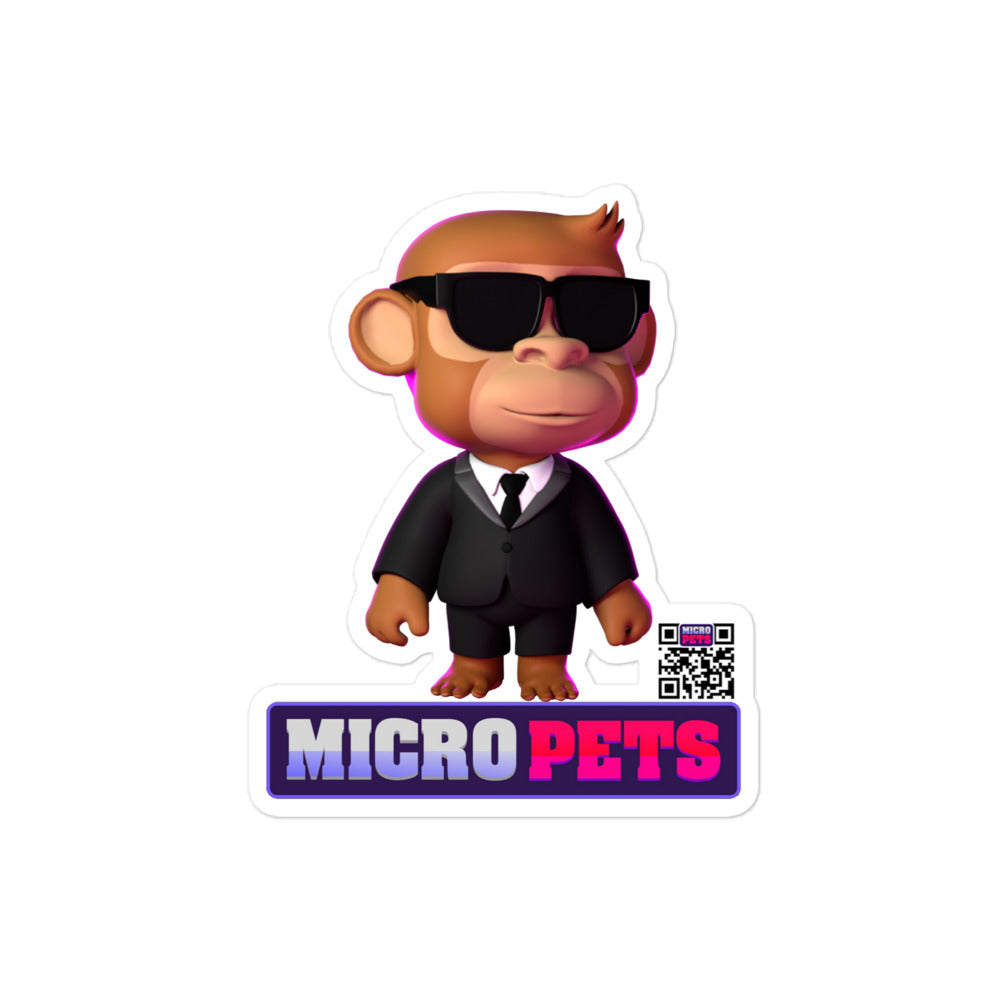 Micropets Agent 48 Tux Bubble-free stickers