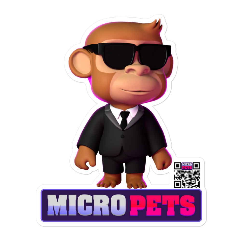 Micropets Agent 48 Tux Bubble-free stickers