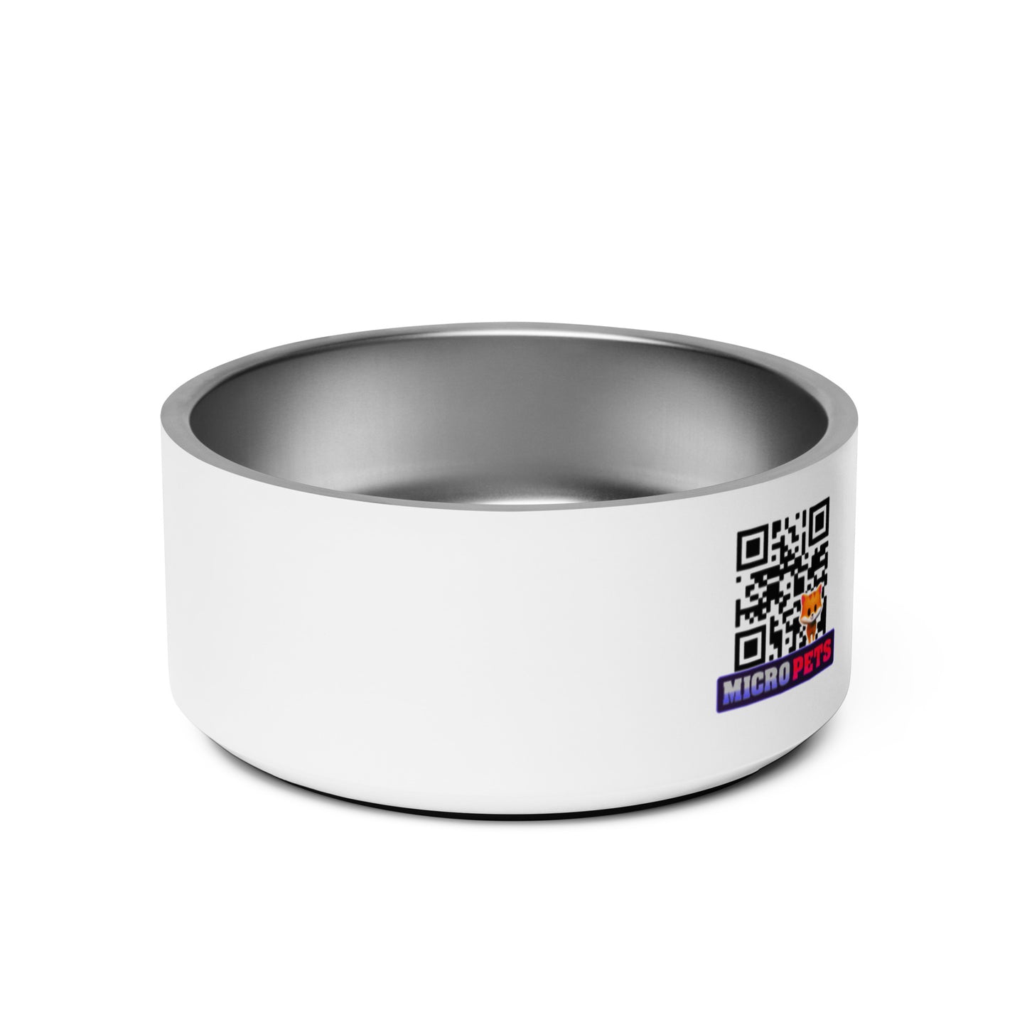 Stainless Steel Cat Bowl with MicroPets Cate Pet