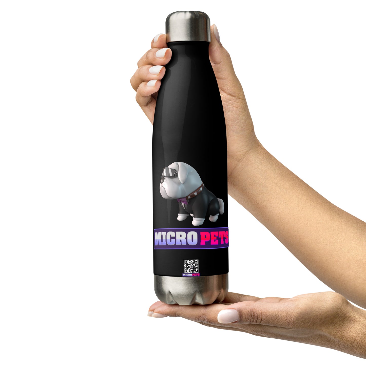 MicroPets Hoge Pet Stainless Steel Water Bottle