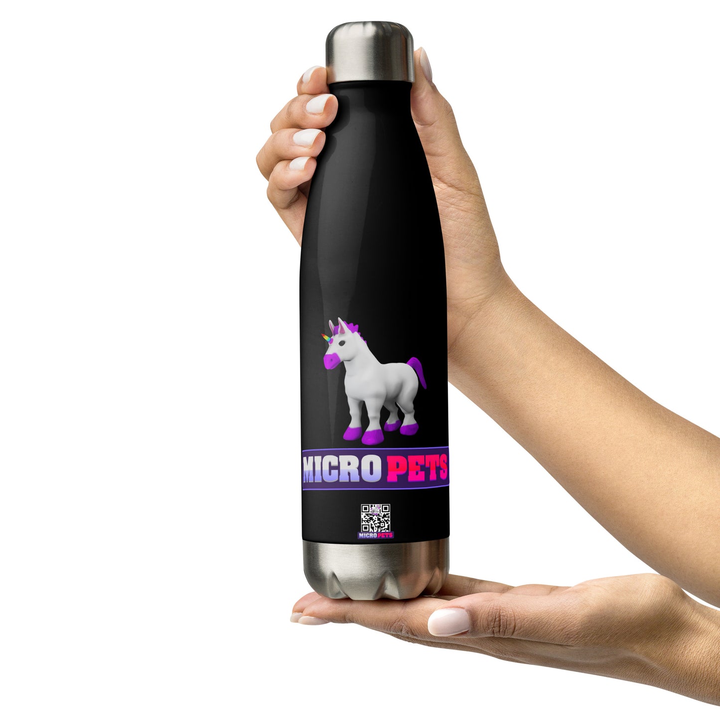 MicroPets Unicorn Stainless Steel Water Bottle