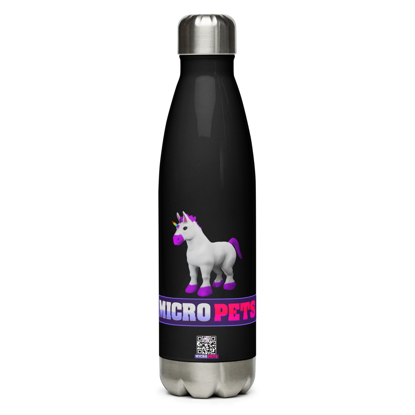 MicroPets Unicorn Stainless Steel Water Bottle