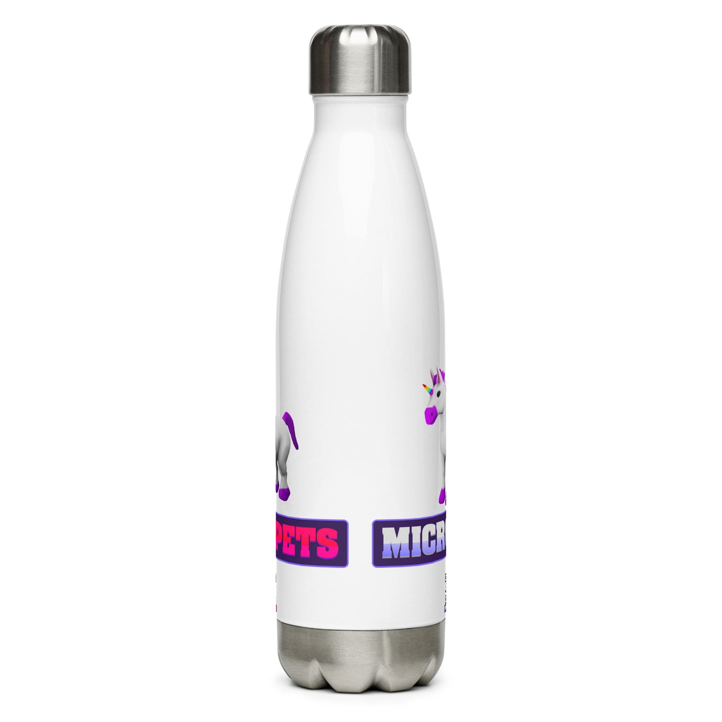 MicroPets Unicorn Stainless Steel Water Bottle