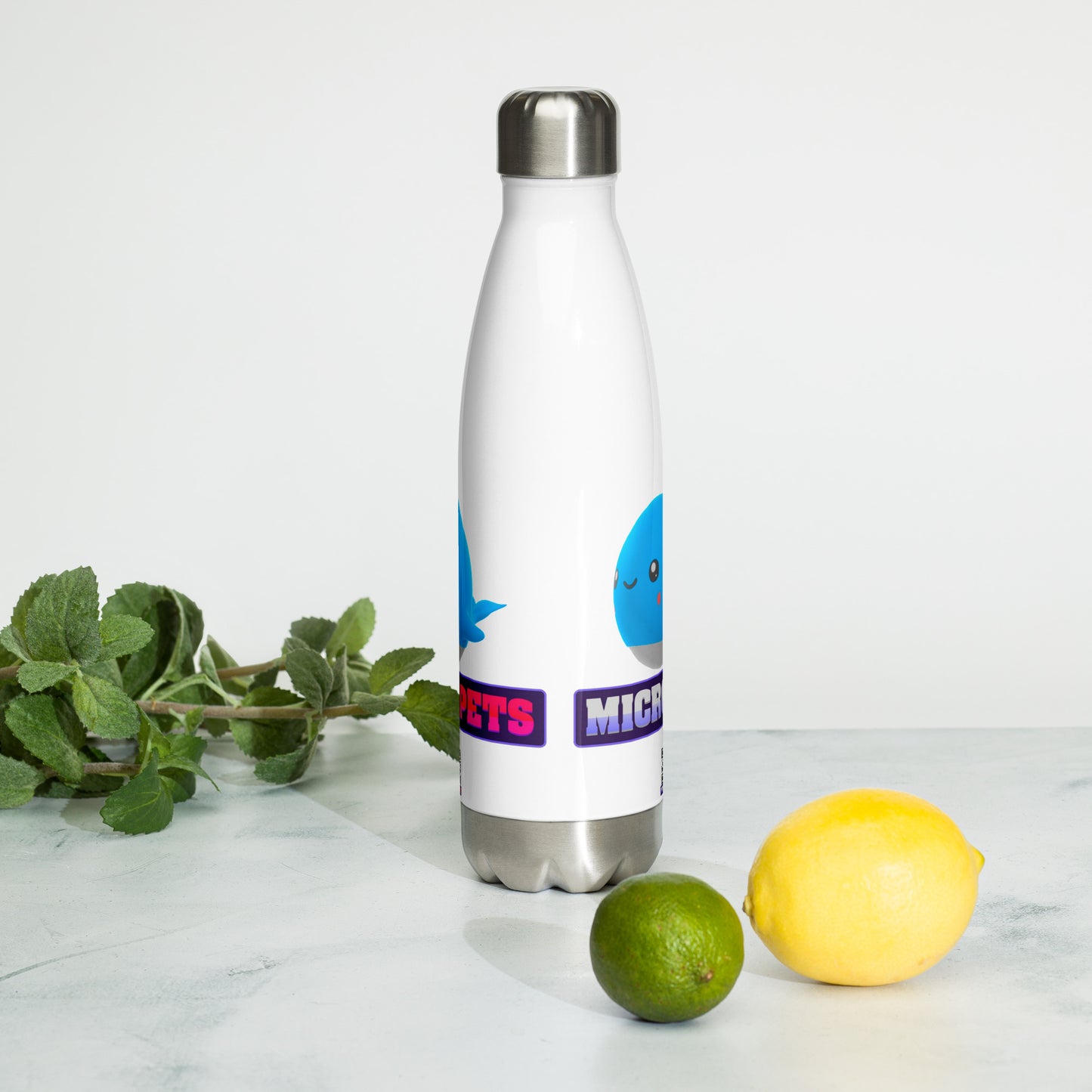 MicroPets Whale Stainless Steel Water Bottle
