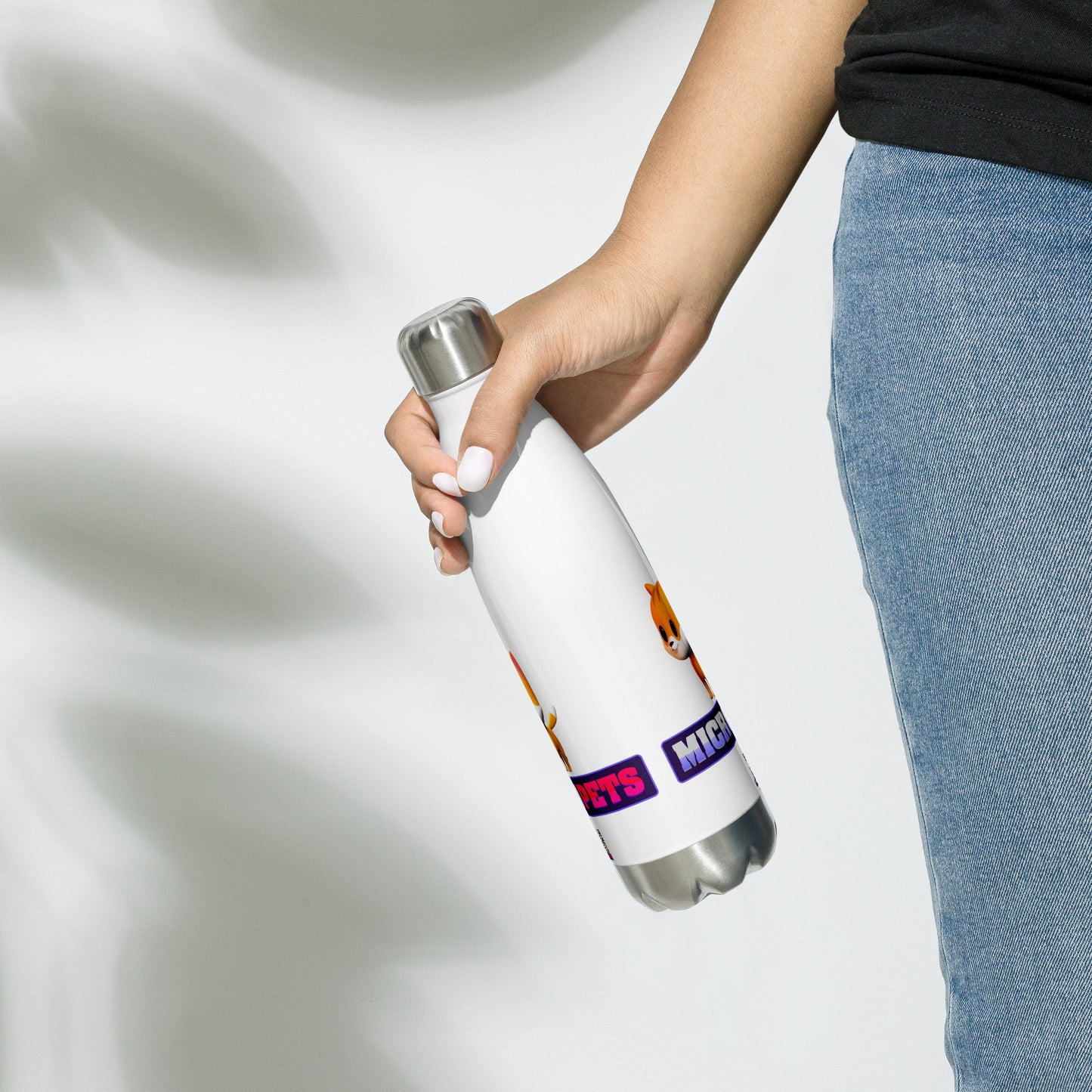 MicroPets Cate Stainless Steel Water Bottle