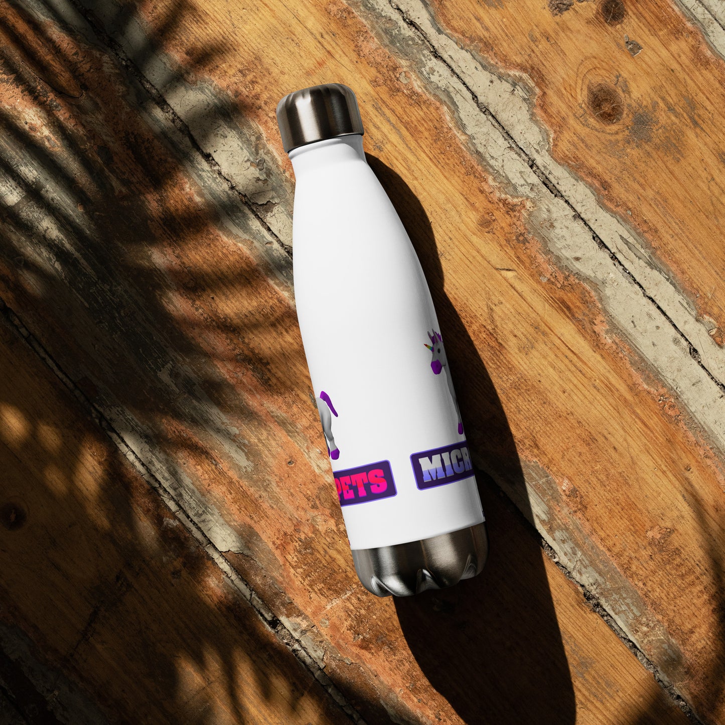 MicroPets Unicorn Stainless Steel Water Bottle