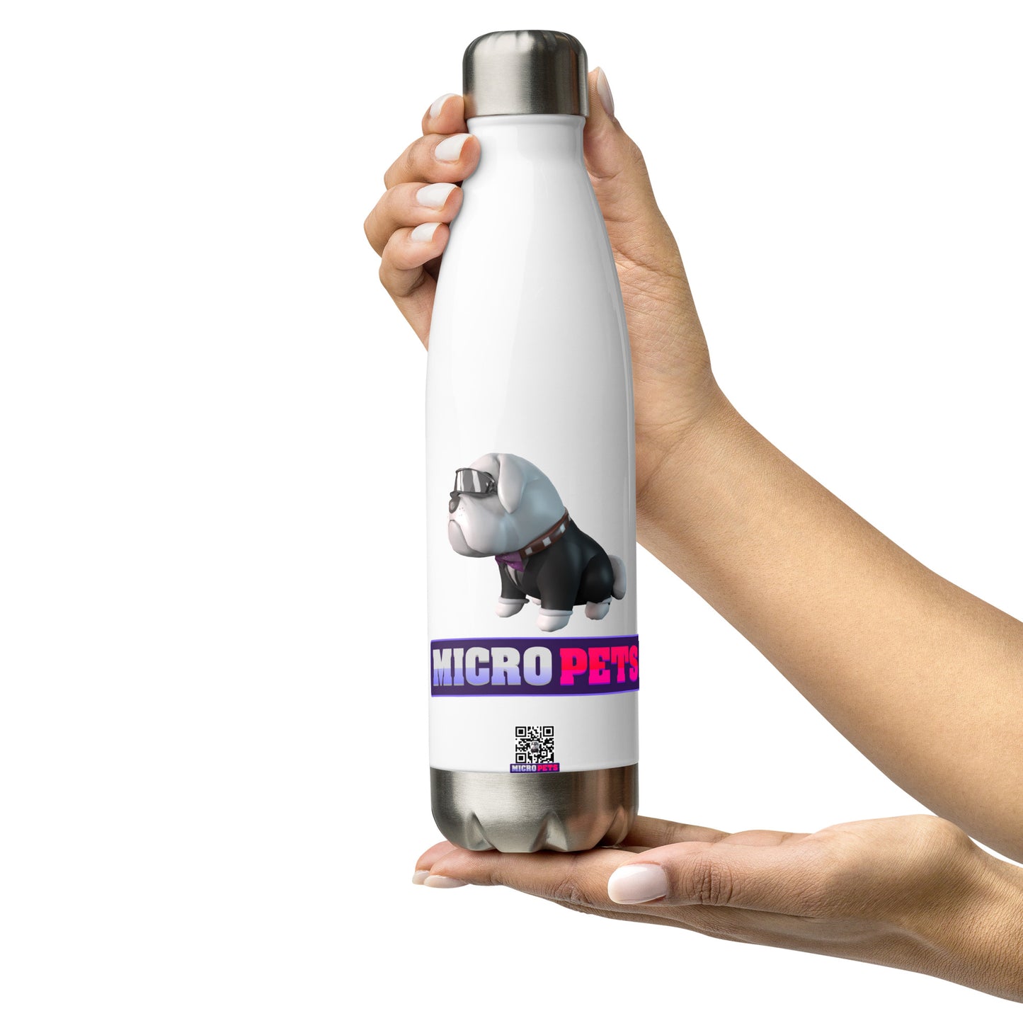 MicroPets Hoge Pet Stainless Steel Water Bottle