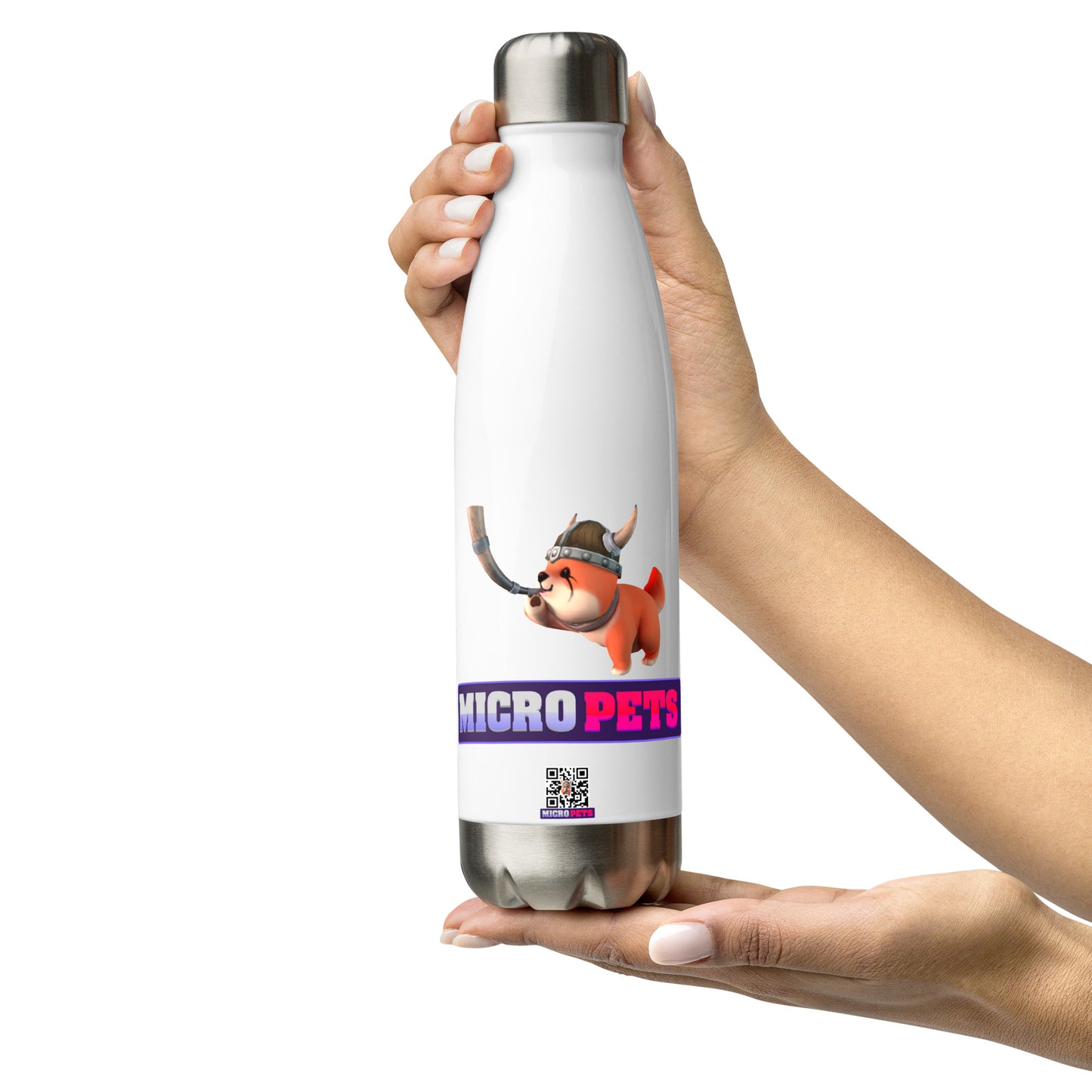 MicroPets Floki Stainless Steel Water Bottle