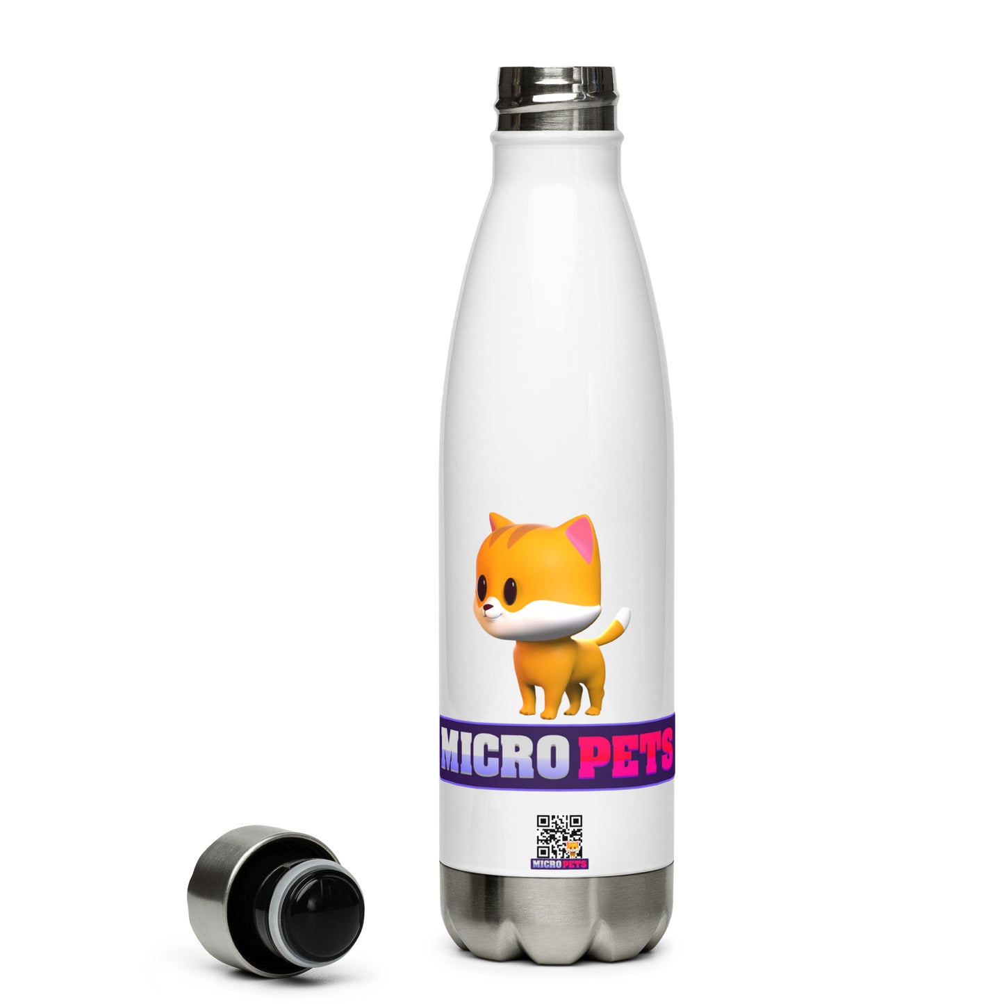 MicroPets Cate Stainless Steel Water Bottle