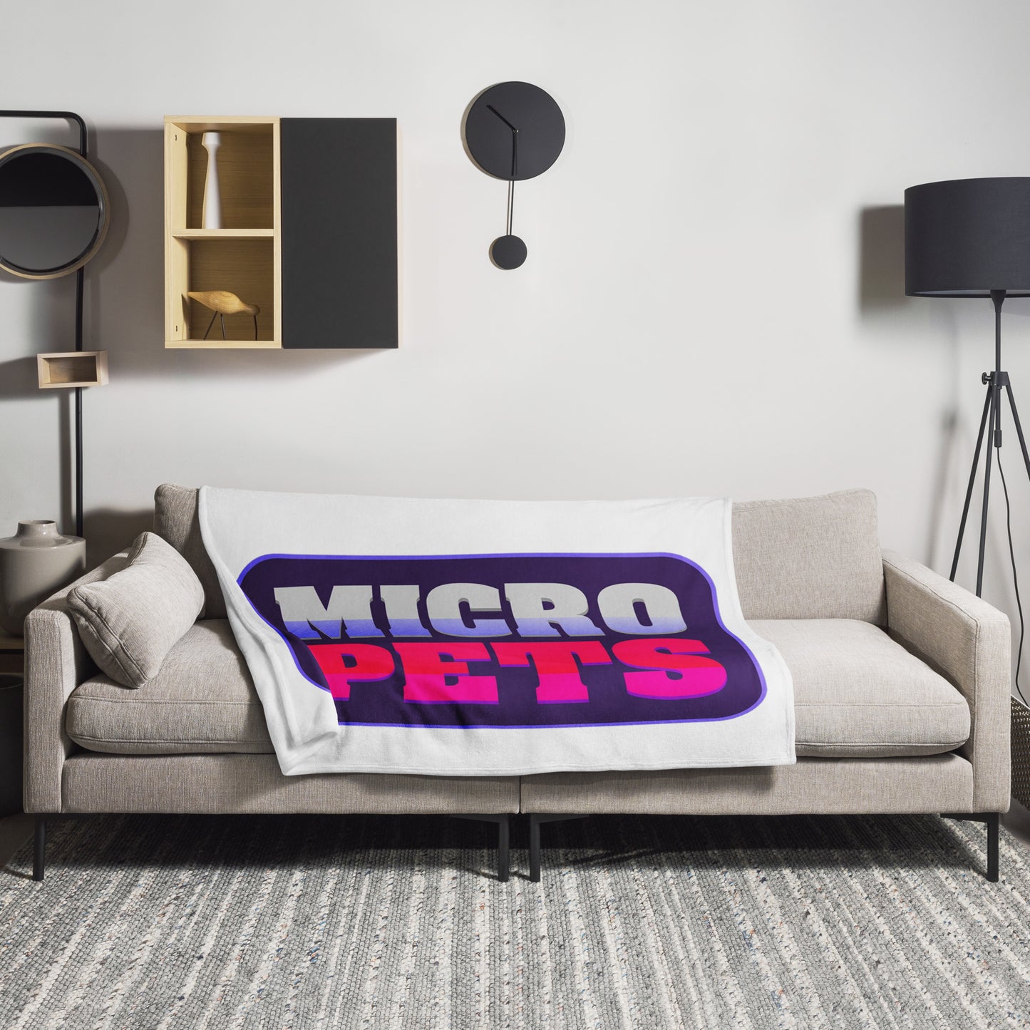 MicroPets Logo Throw Blanket