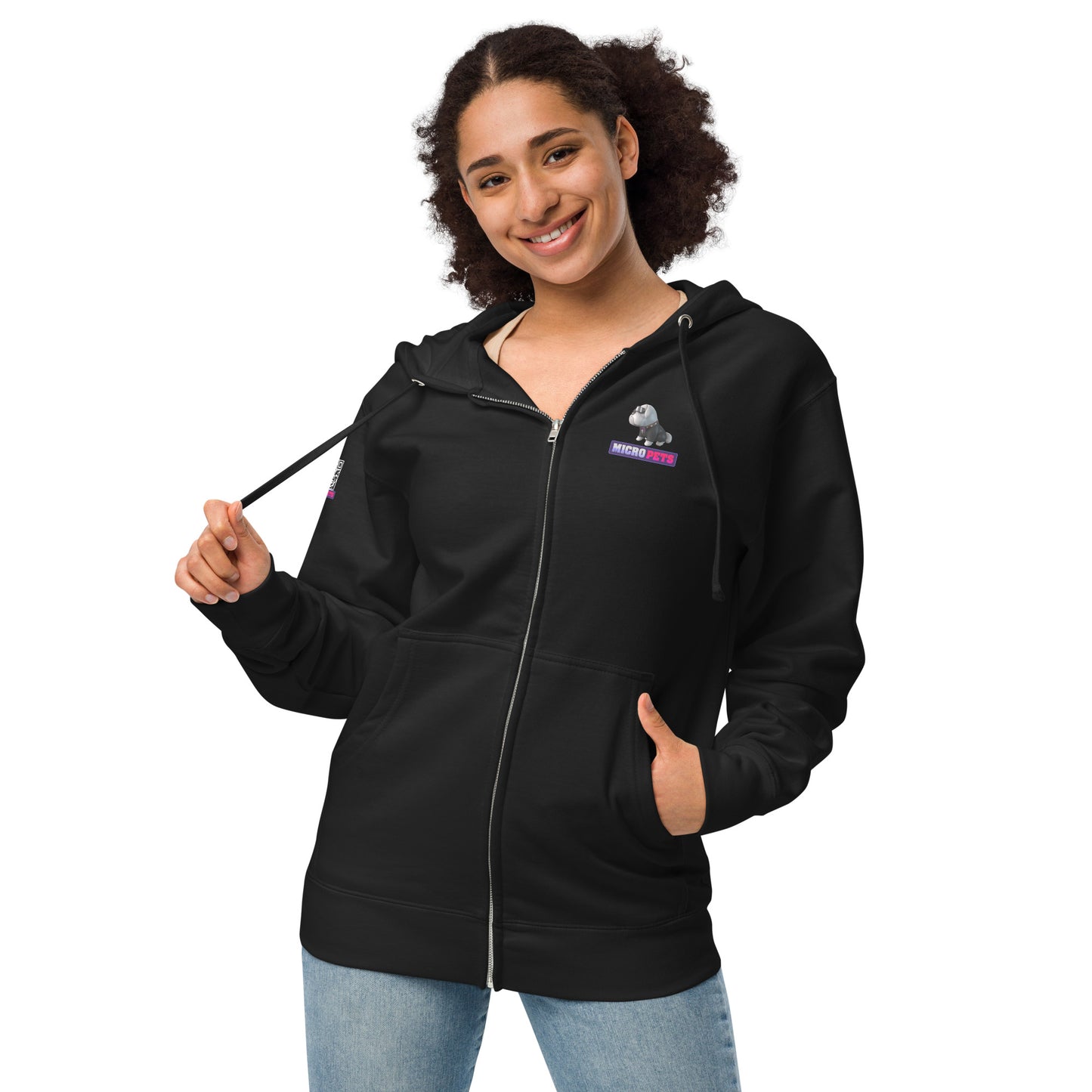 Micropets Hoge Unisex Fleece Zip Up Hoodie