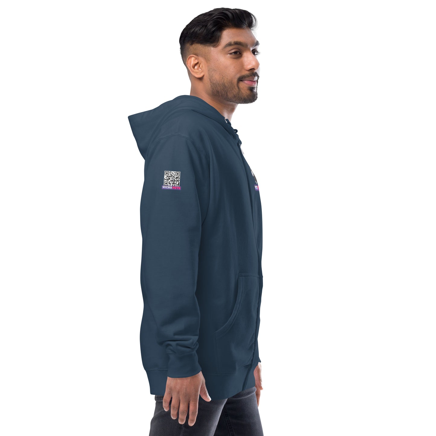 Micropets Hoge Unisex Fleece Zip Up Hoodie