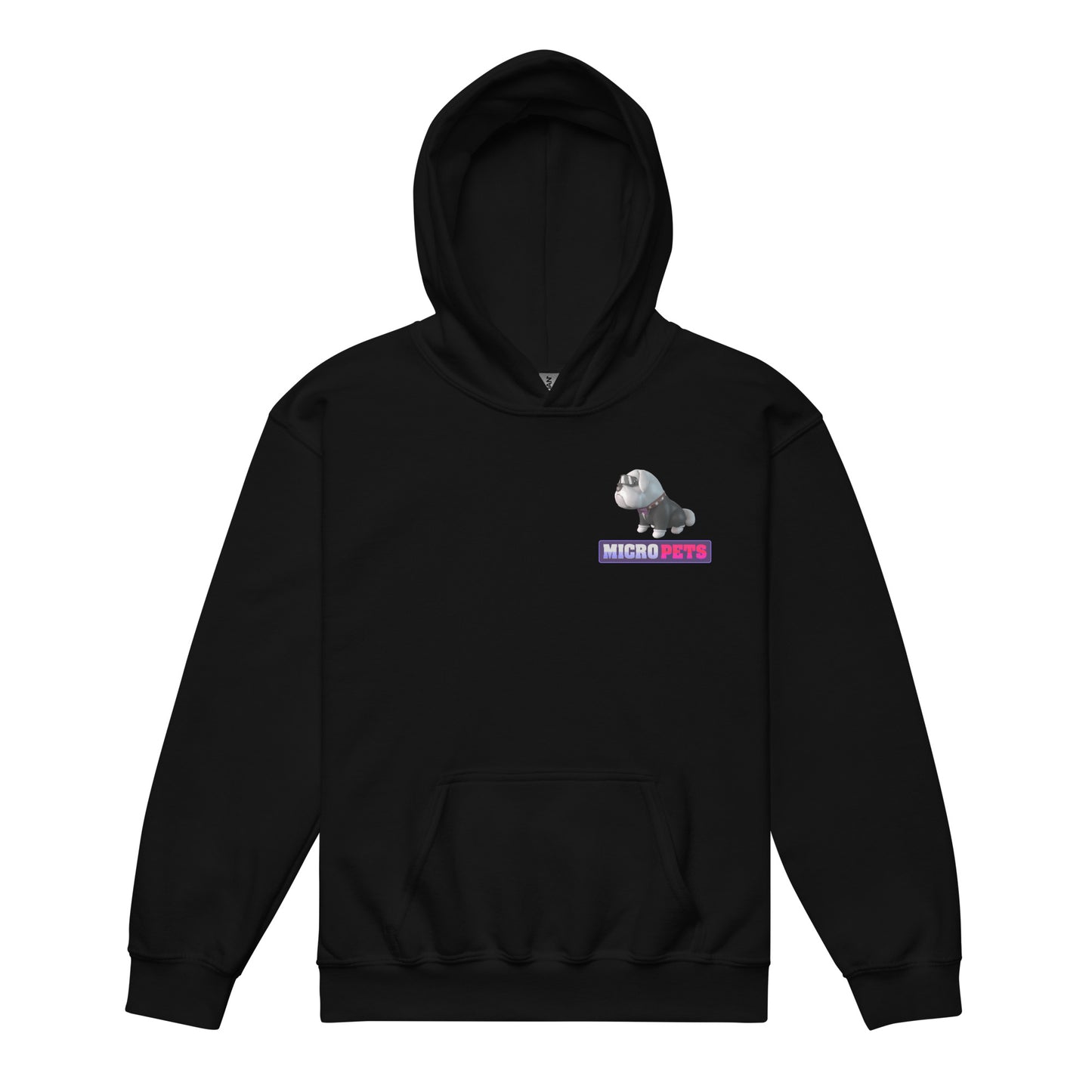 Youth Heavy Blend Hoodie with MicroPets Hoge Pet