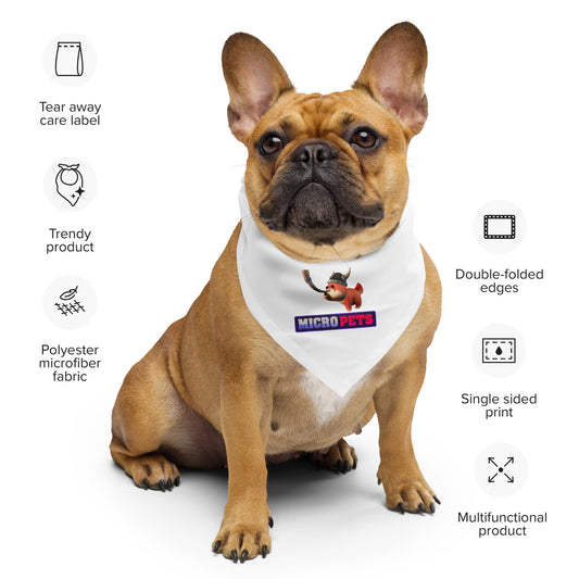 MicroPets Floki Pet All-Over Print Bandana for Pets